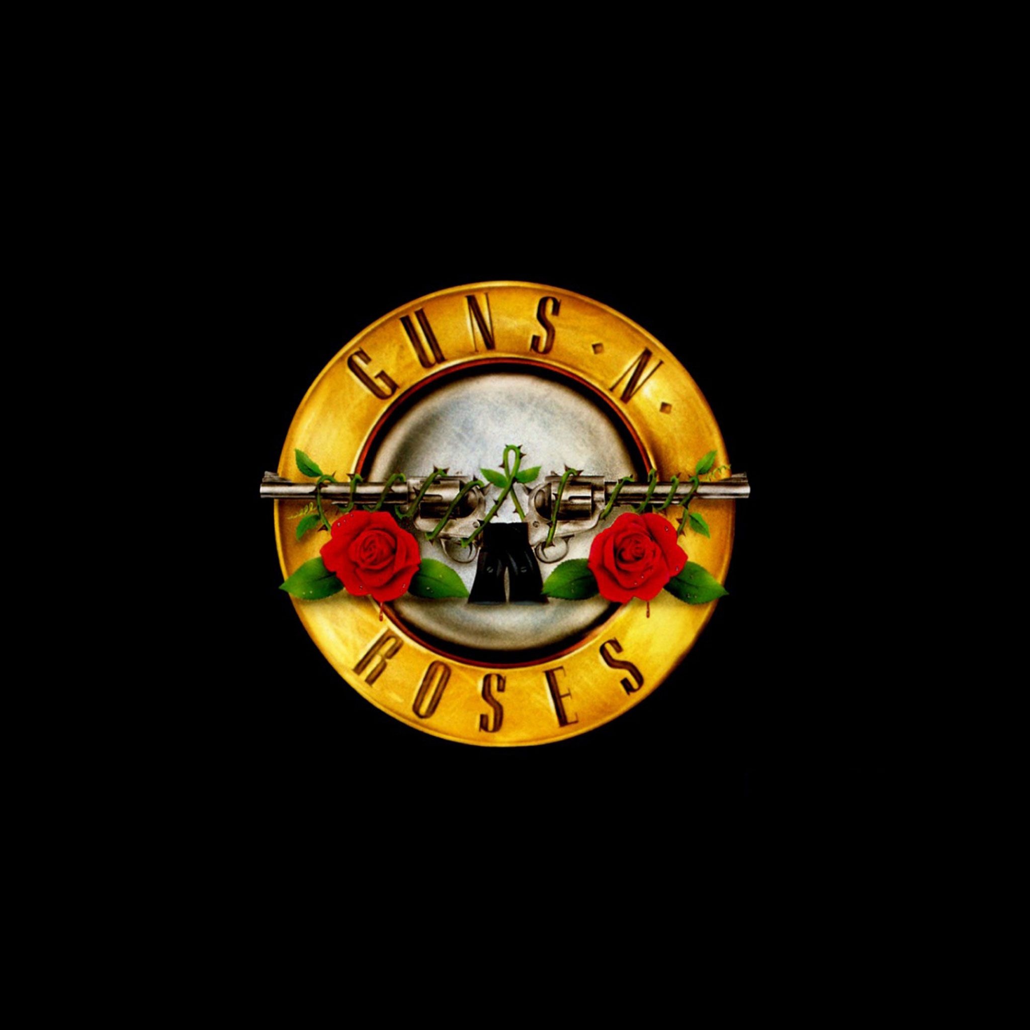 Guns N' Roses logo, Music rock band, 2050x2050 HD Phone