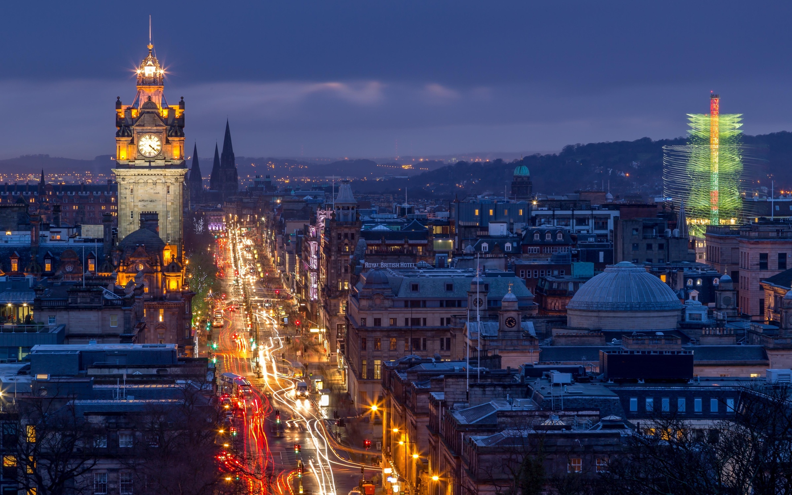 Edinburgh skyline, Medieval beauty, Royal history, Scottish allure, 2560x1600 HD Desktop