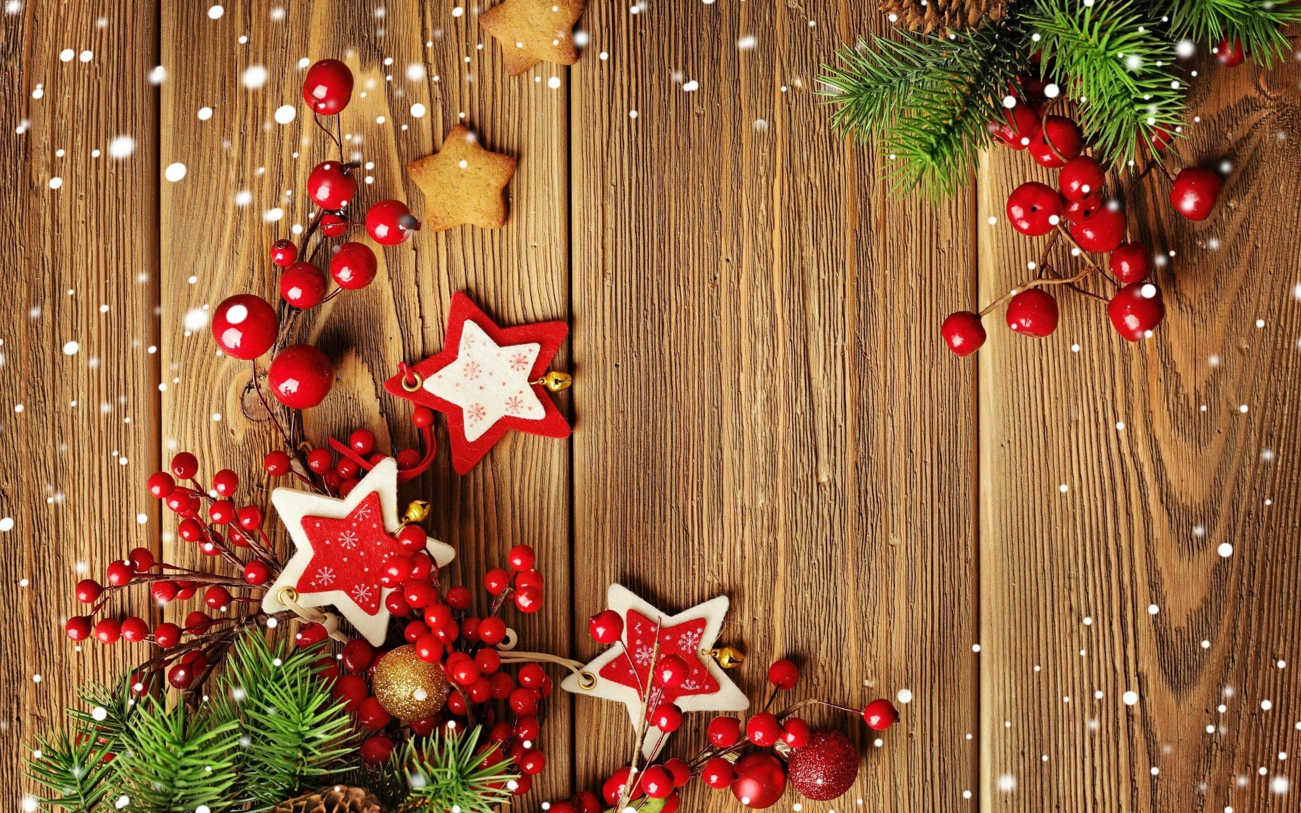 Decorations: Christmas embellishment, Traditions, Celebration. 2560x1600 HD Background.