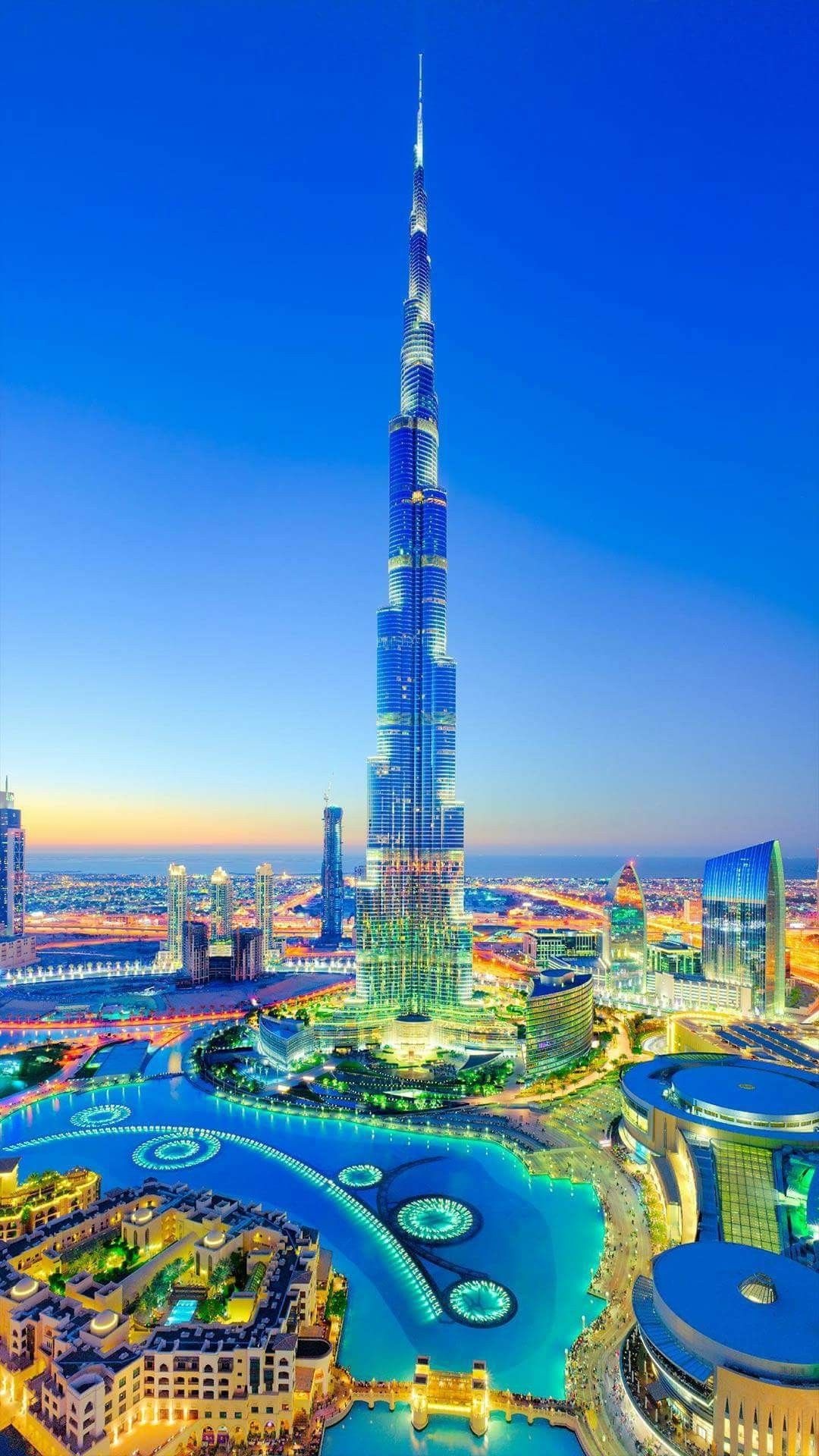 Burj Khalifa, Dubai skyline, Modern architecture, Stunning photography, 1080x1920 Full HD Handy