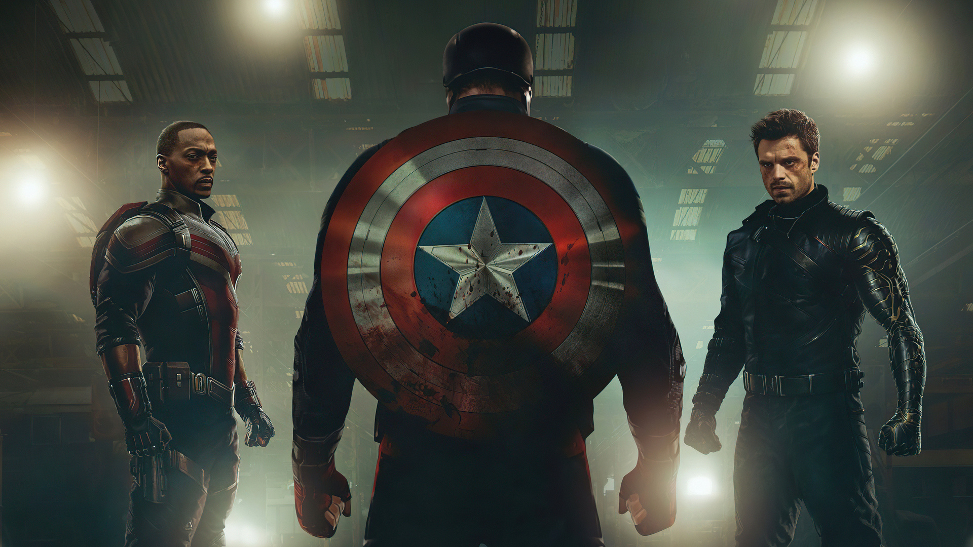 Captain America: Has had several sidekicks, including Bucky Barnes and Falcon. 1920x1080 Full HD Background.