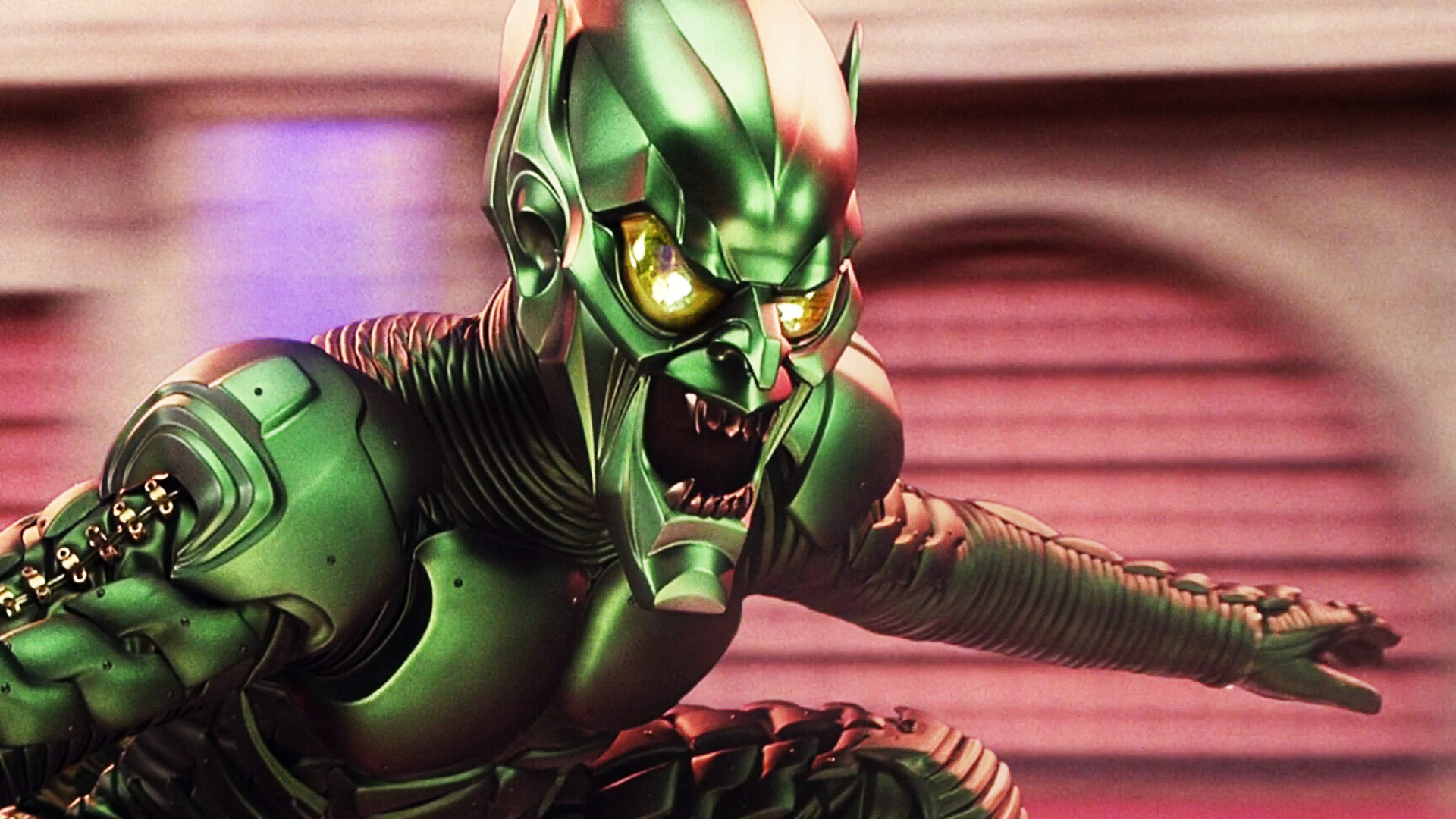 Green Goblin: Norman Osborn, Appeared as the main antagonist in the 2002 video game based on the film. 1920x1080 Full HD Background.