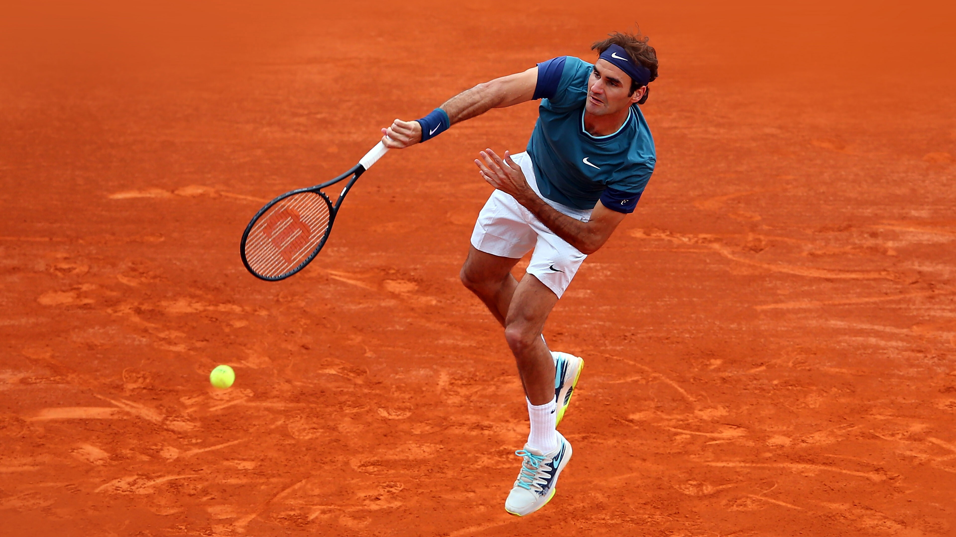 Roger Federer: A Swiss former professional tennis player, finished as the year-end No. 1 five times. 3840x2160 4K Background.
