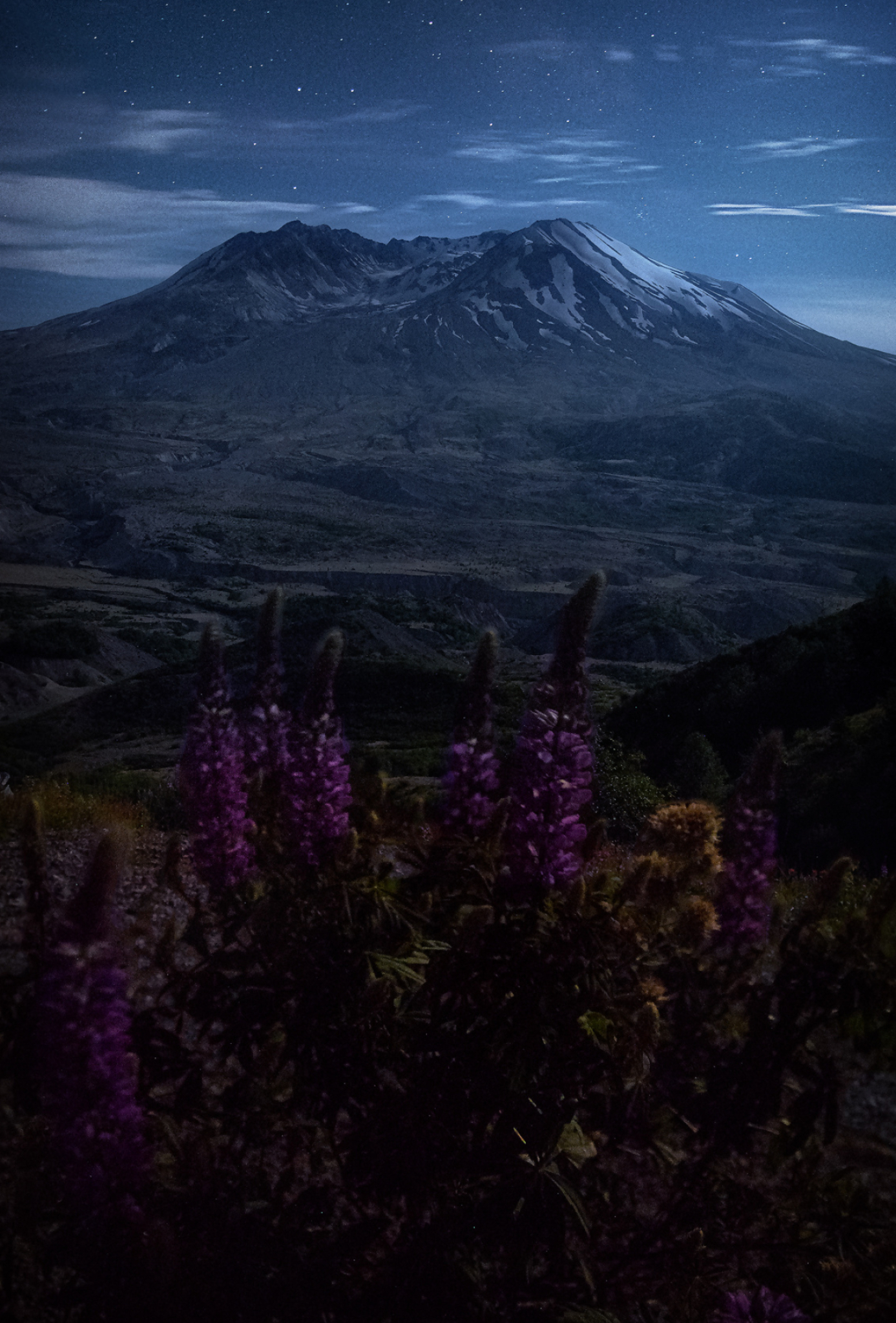 Mount St. Helens, Travels, Moonlit scenery, Gary Randall, 1390x2050 HD Phone