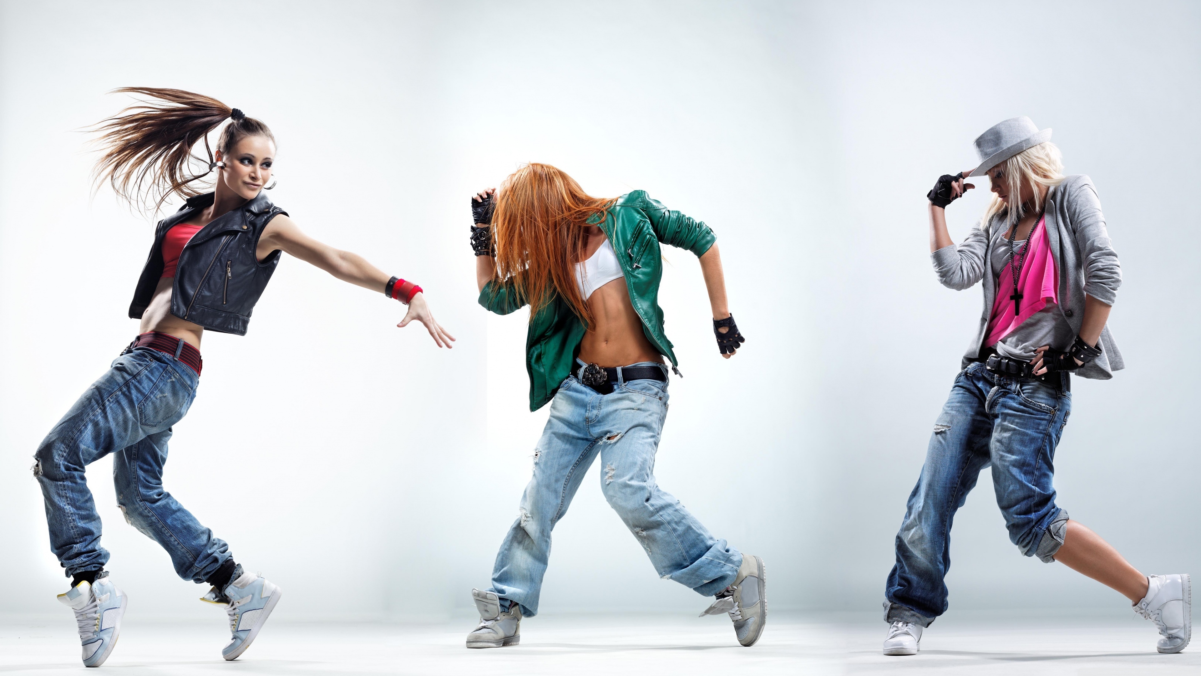Street Dance: A dance style performing in any open space such as on parks schoolyards and nightclubs. 3840x2160 4K Background.