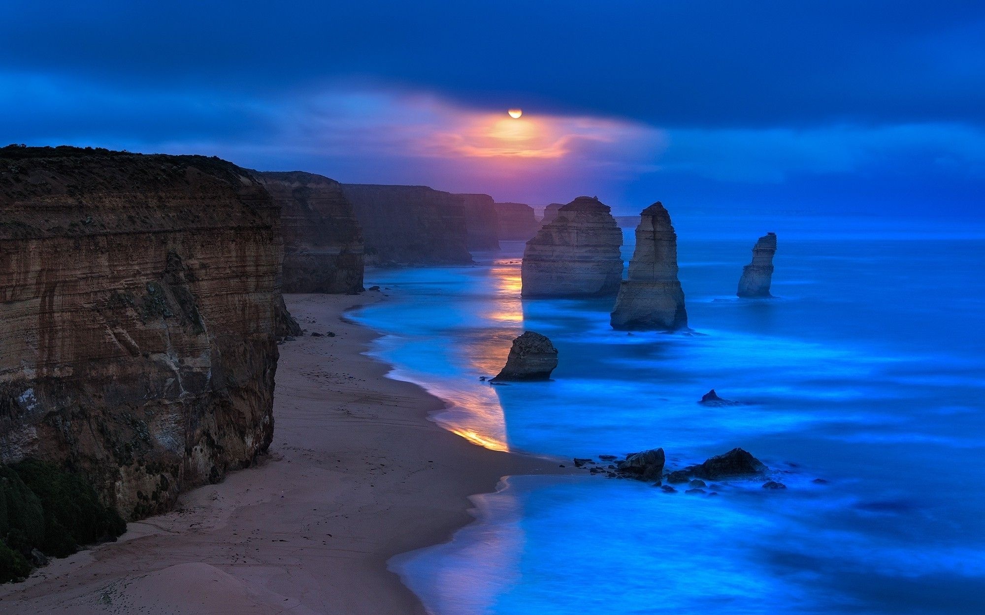 Twelve Apostles, Victoria Australia, Beautiful sunset, Widescreen wallpaper, 2000x1250 HD Desktop