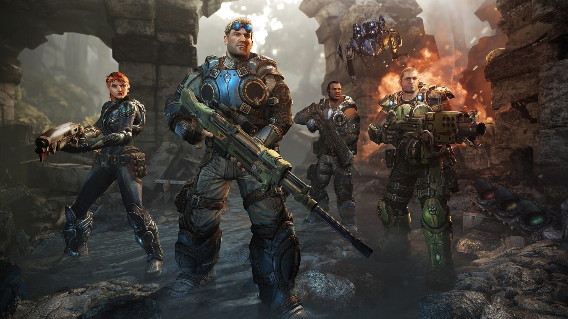 Gears of War: Judgment, Thrilling missions, Powerful weaponry, Team-based gameplay, 1920x1080 Full HD Desktop