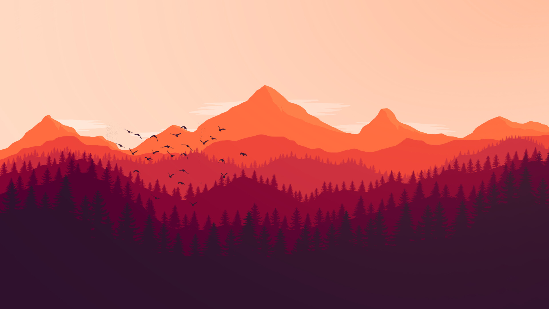 Firewatch: Set amid the wilderness of Shoshone National Forest, this enigmatic adventure offers a compelling meditation on love, loss and loneliness, Video game. 1920x1080 Full HD Wallpaper.
