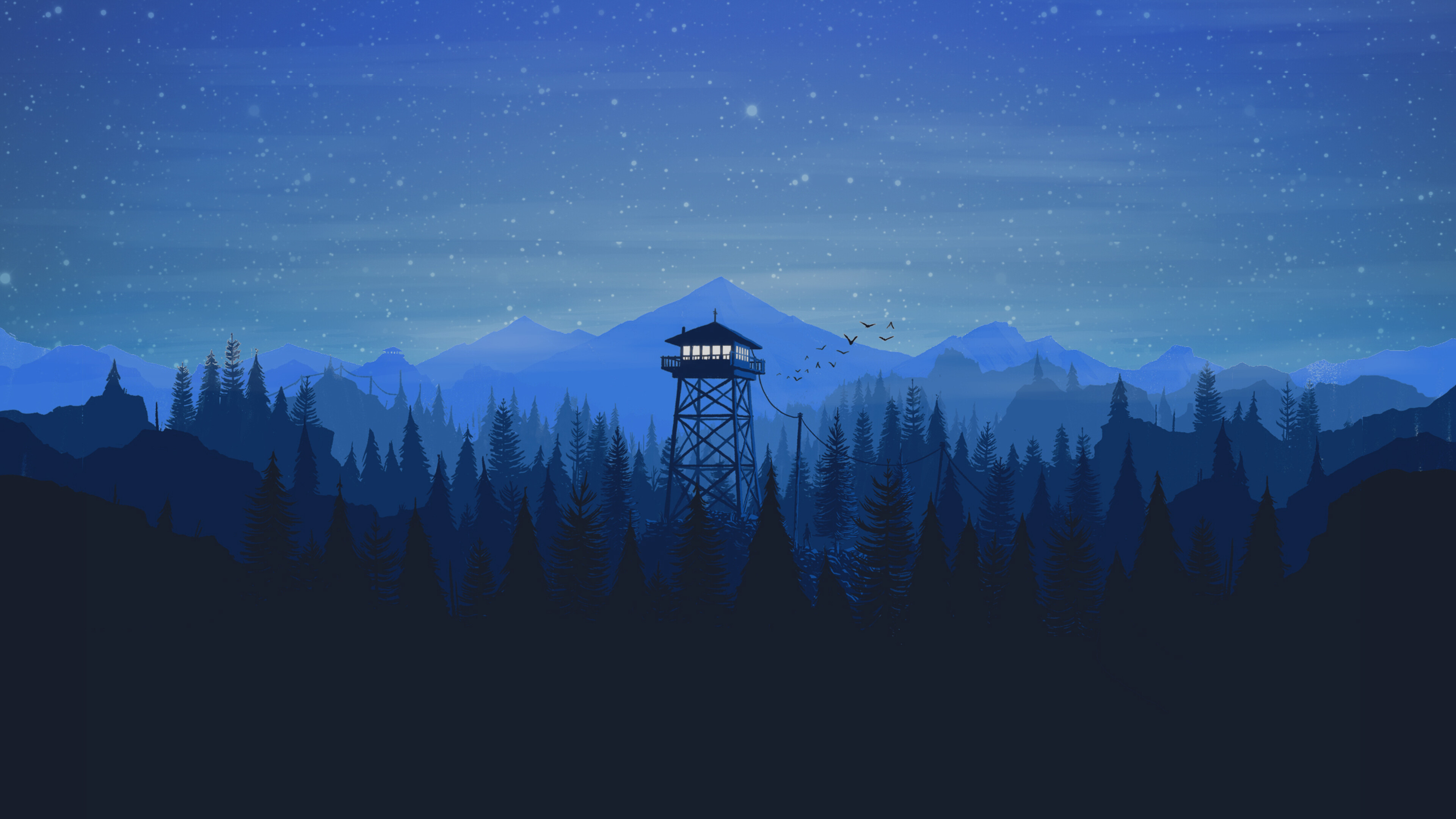 Firewatch: An adventure game developed by Campo Santo. 3840x2160 4K Wallpaper.