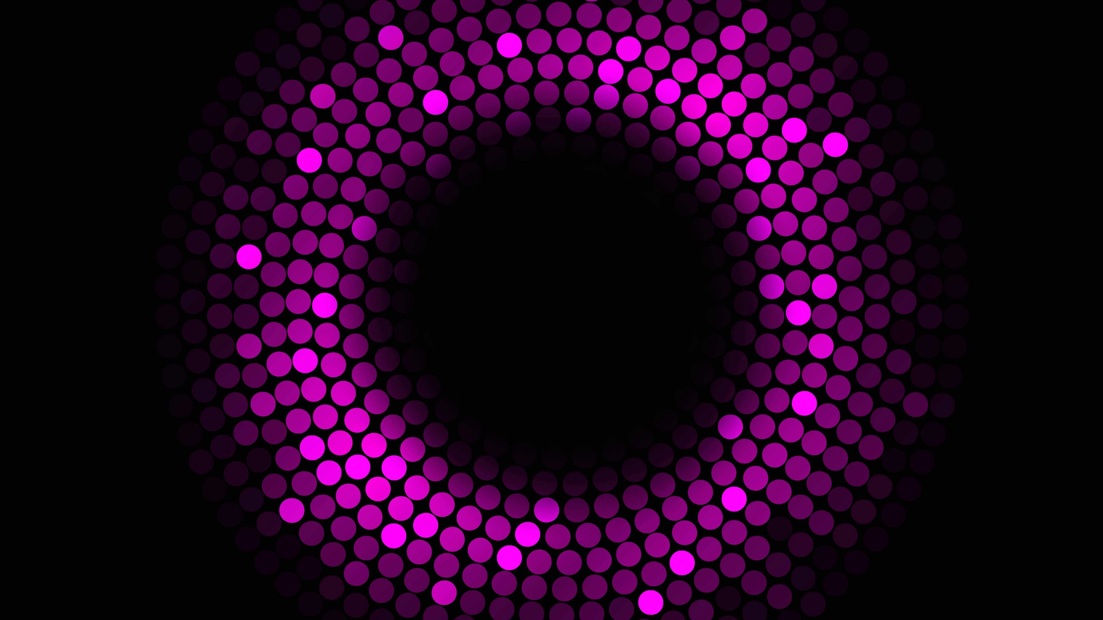 Abstract violet circles, Vibrant wallpaper, Digital art, Abstract design, 3840x2160 4K Desktop
