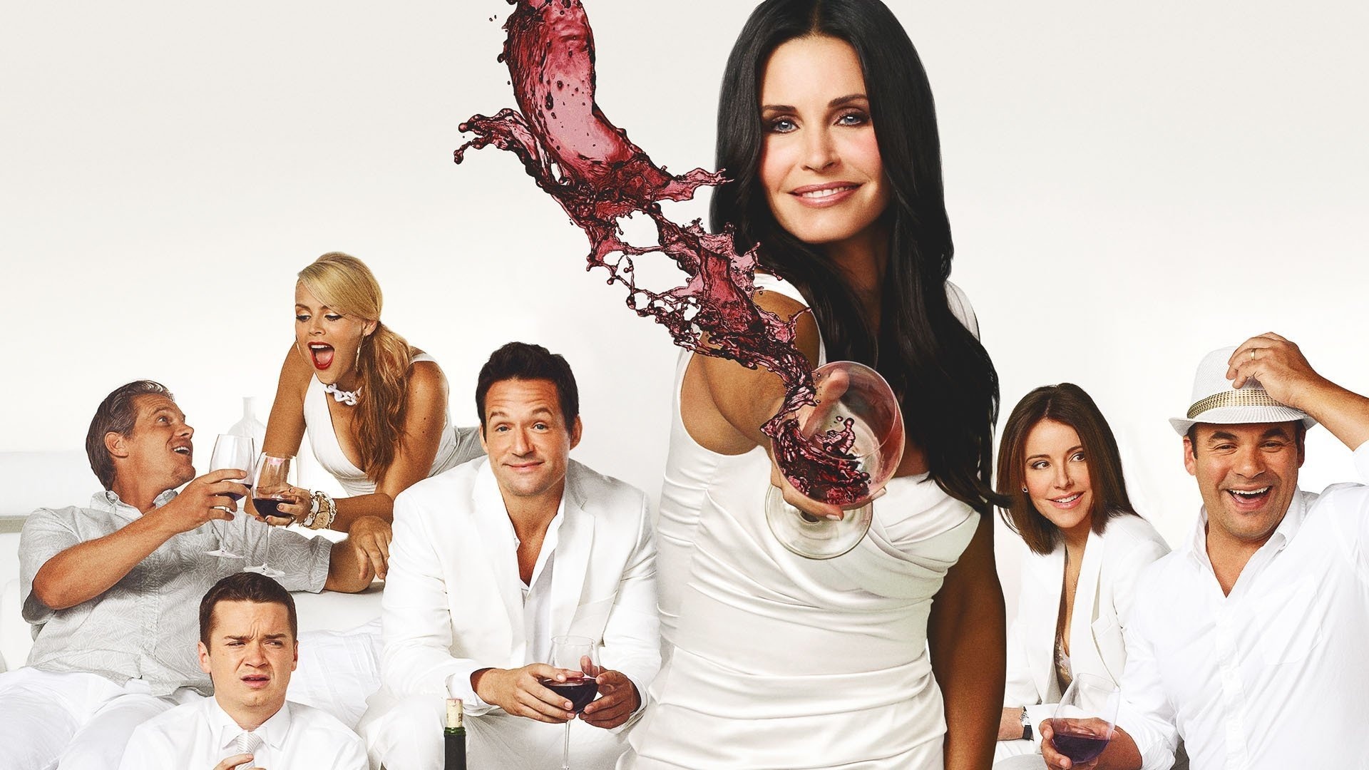 Cougar Town (TV Series): ABC/TBS sitcom, Courtney Cox, Glamour Magazine's Women of the Year Awards. 1920x1080 Full HD Background.