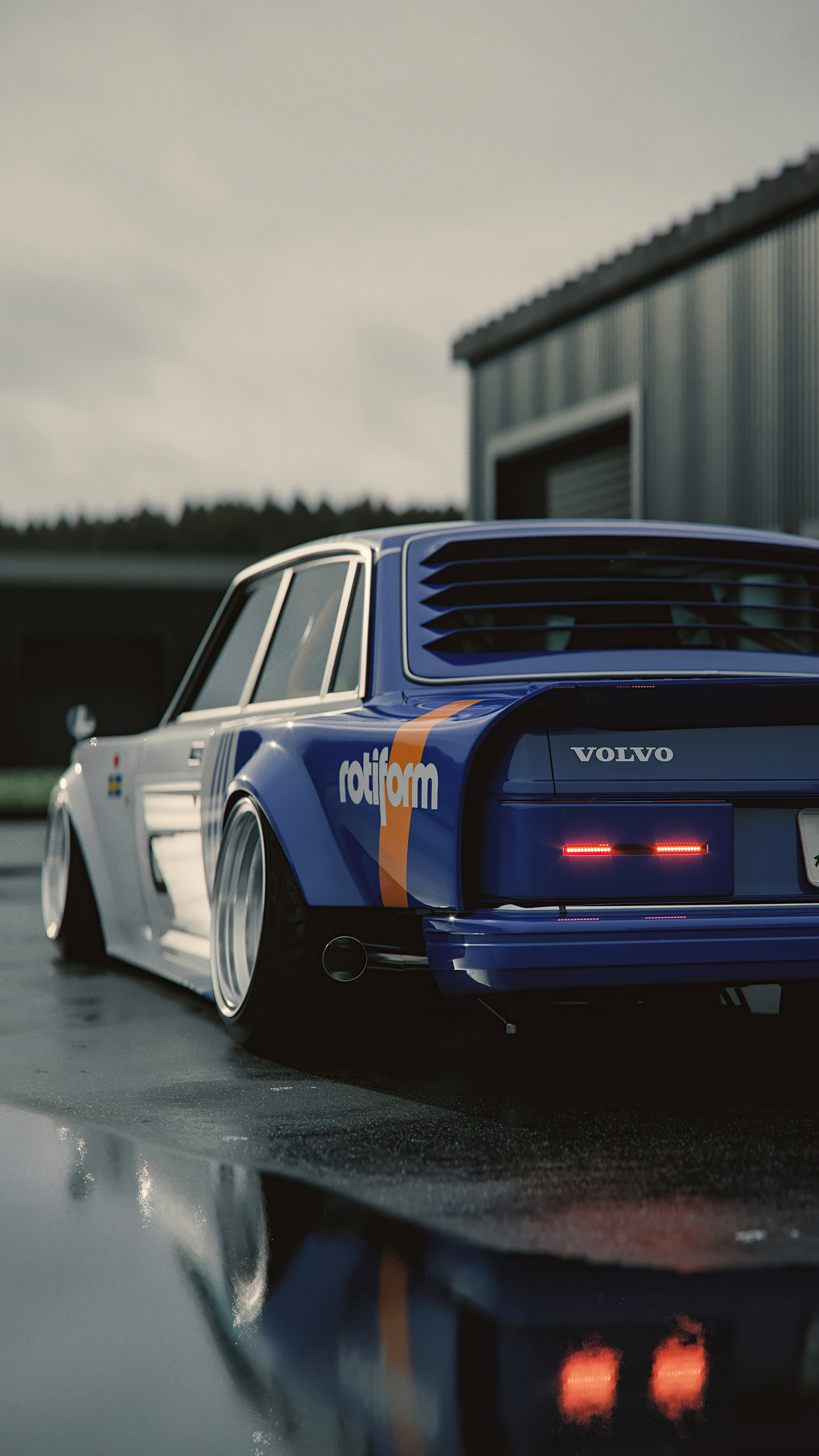 Volvo 240 modified, Sony Xperia X wallpapers, HD 4K images, Custom build, 2160x3840 4K Phone