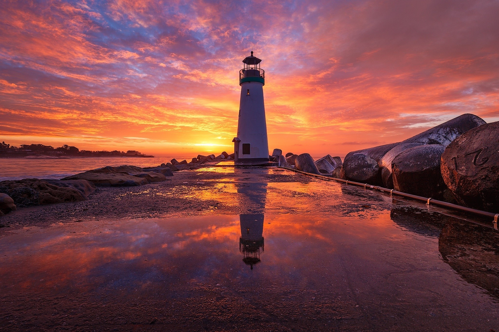 Lighthouse beauty, Spectacular tower, Seaside enchantment, Majestic view, 2050x1370 HD Desktop