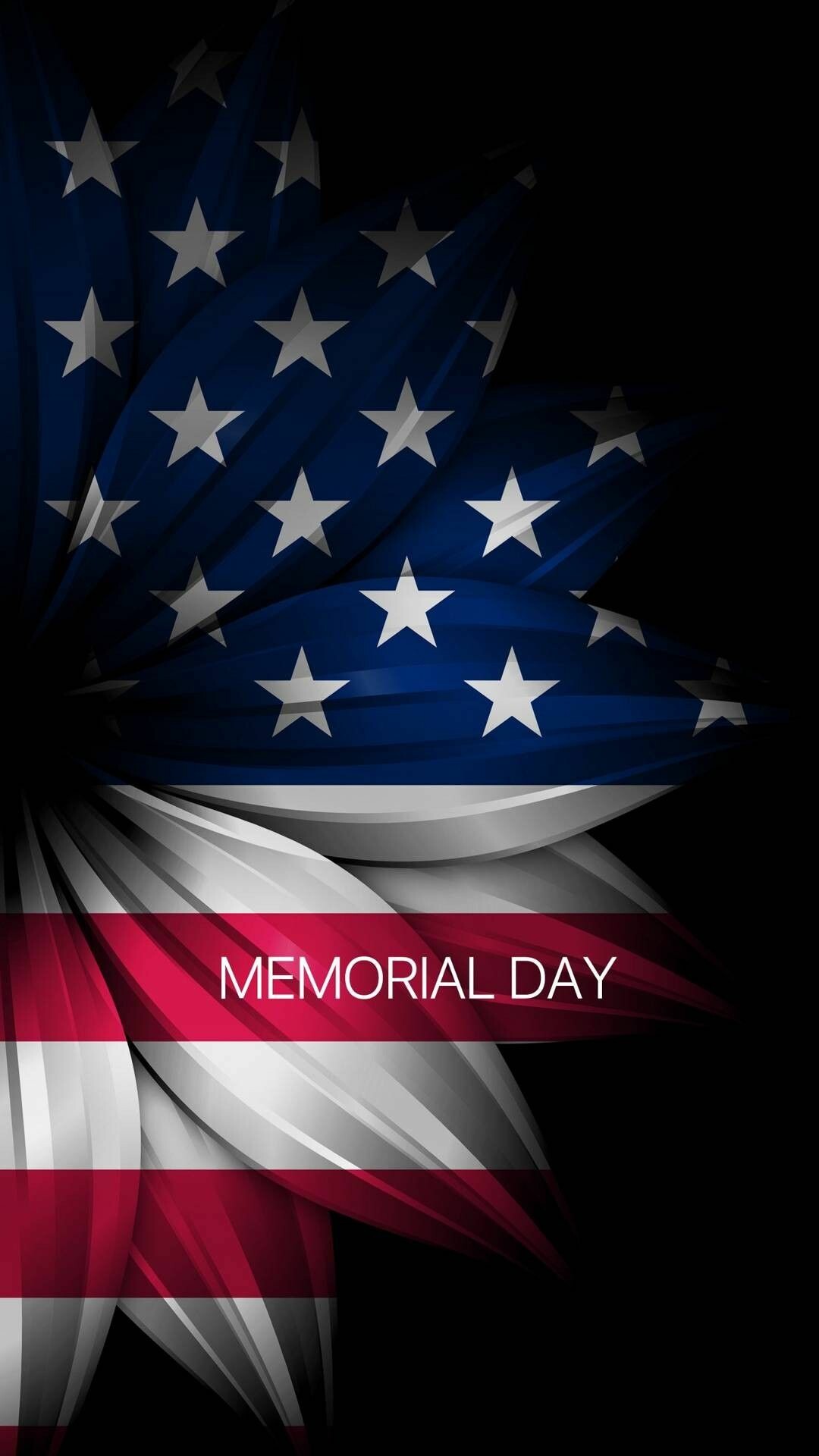 Memorial Day: Patriotic, Holiday, Flag of the United States. 1080x1920 Full HD Background.