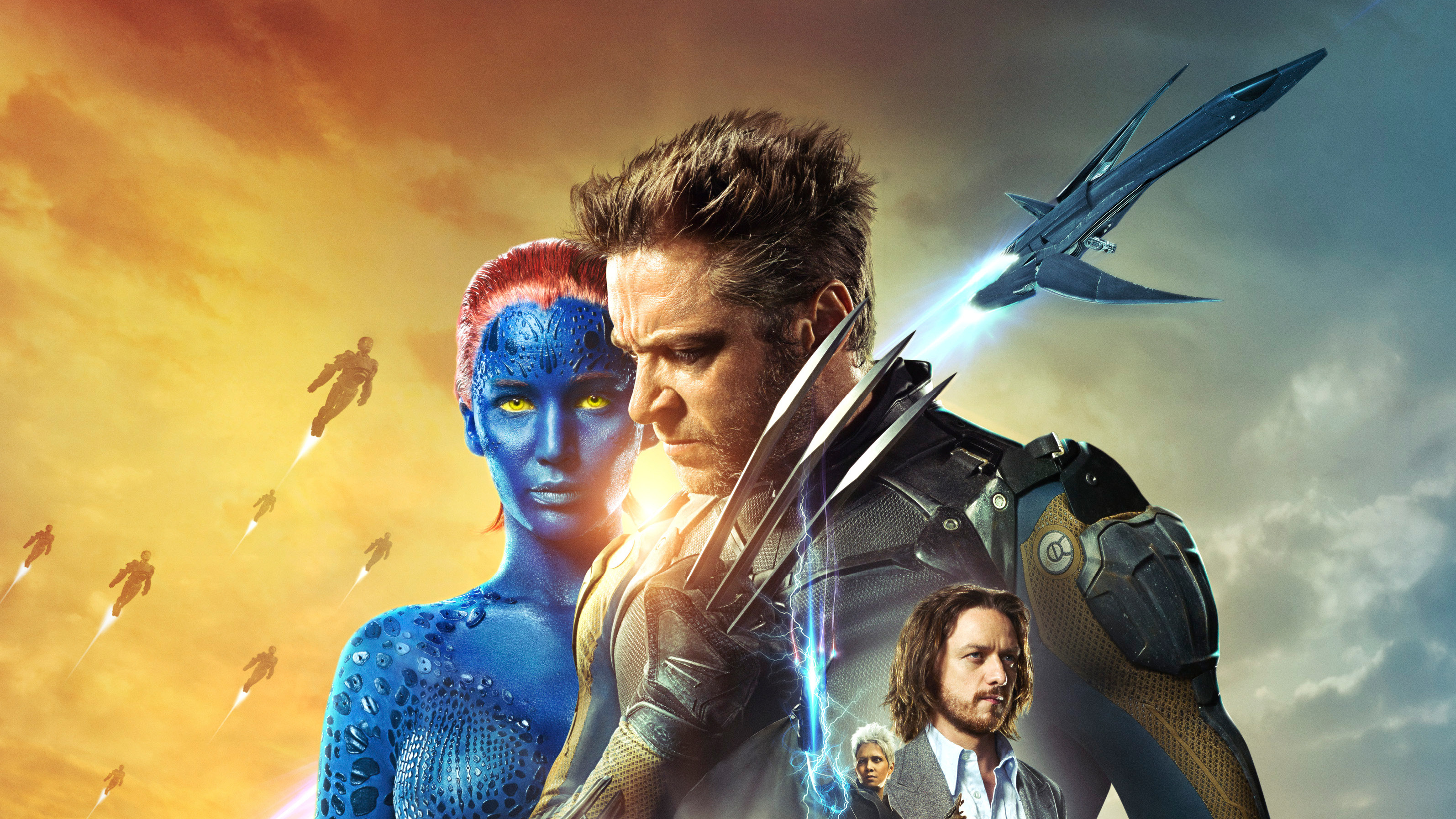 X-Men: Days of Future Past, Movie poster in HD, Blockbuster movie, Epic mutant battles, 3190x1800 HD Desktop