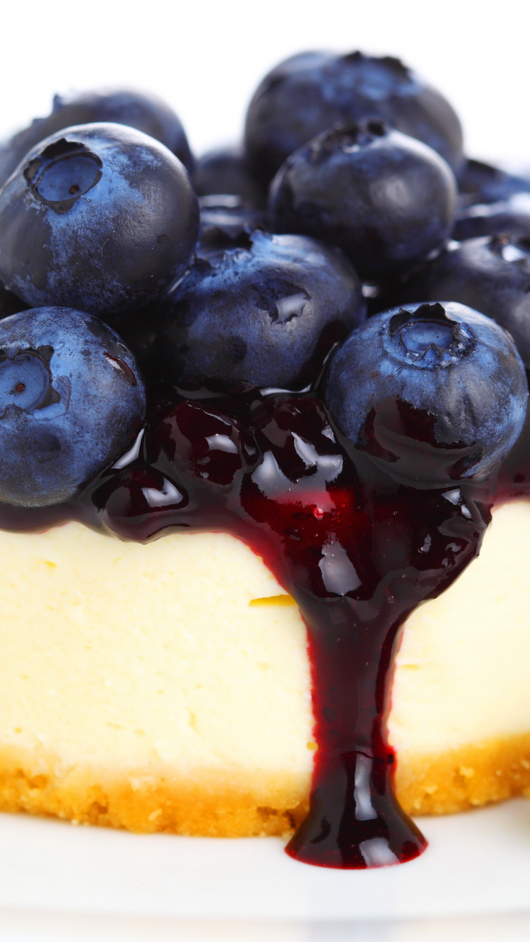 Cheesecake: Dessert, Cake, Blueberries, Pie, Jam. 1080x1920 Full HD Wallpaper.