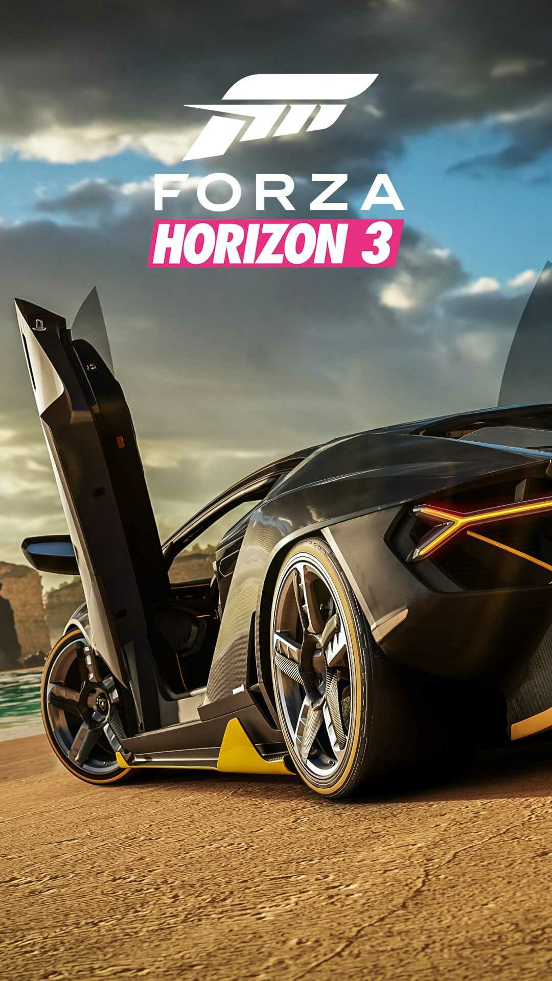 Forza Horizon: An action-racing game, FH3. 1080x1920 Full HD Background.