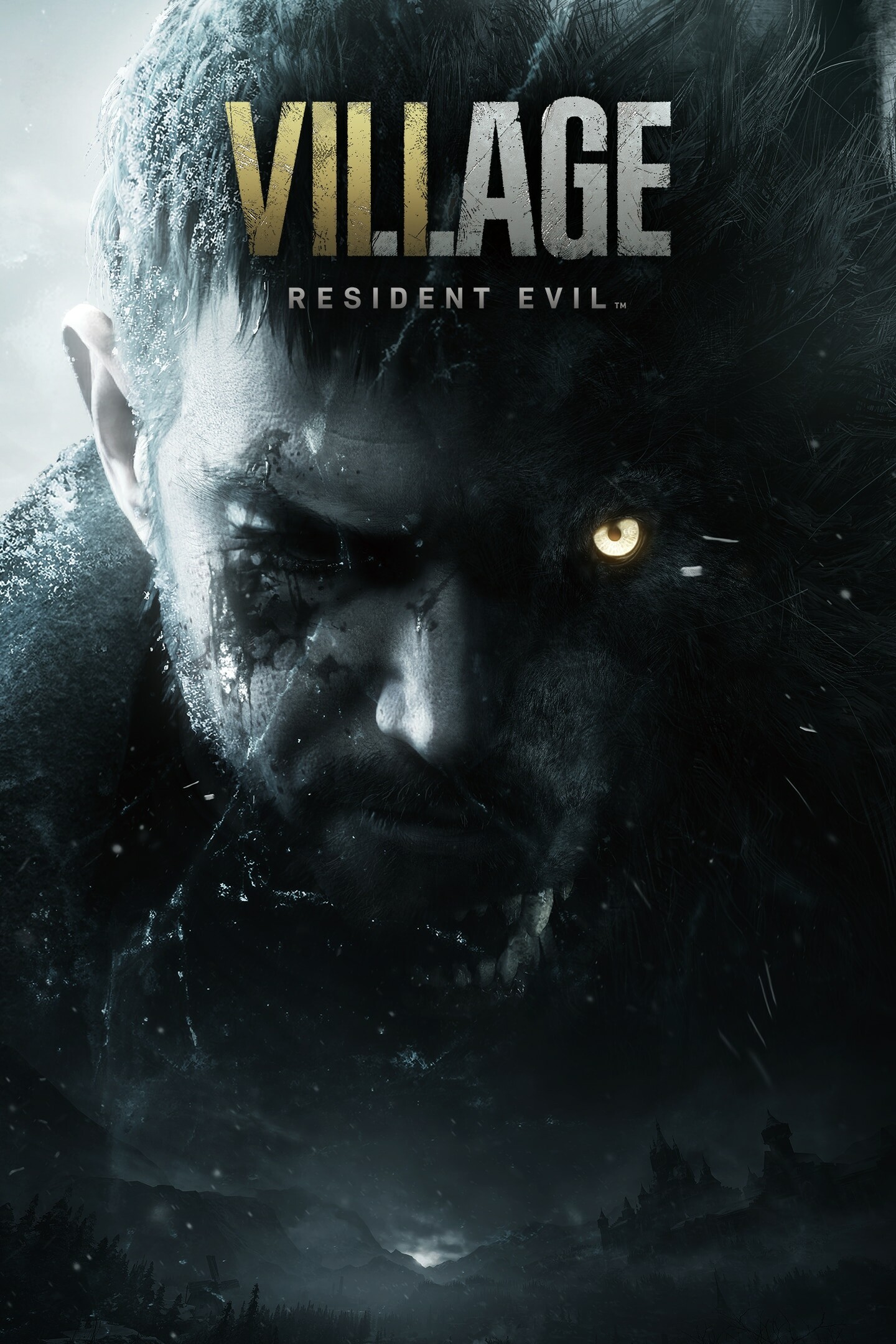 Resident Evil Village: Moody, atmospheric horror game, Chris Redfield. 1440x2160 HD Wallpaper.