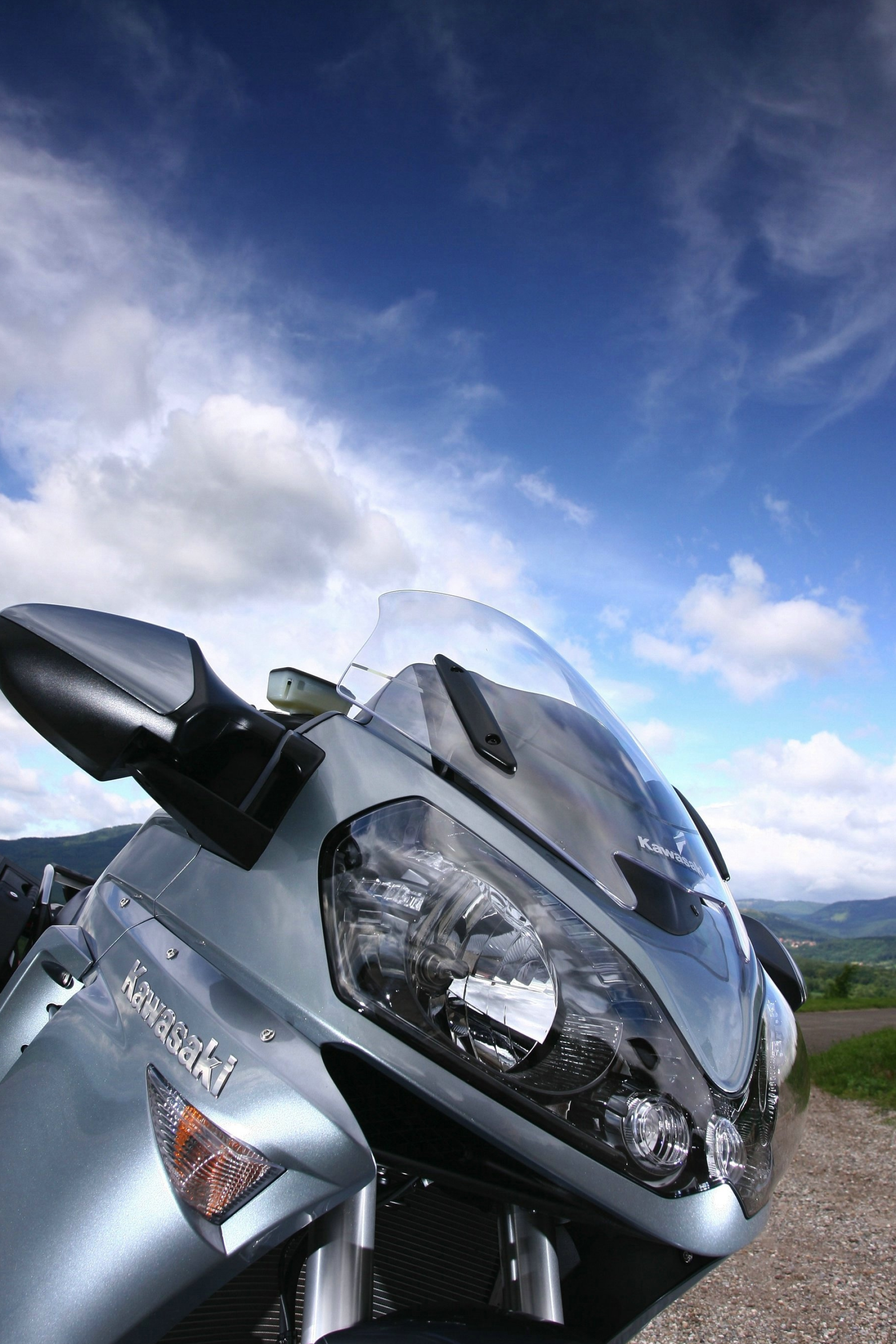Kawasaki 1400GTR, 2007 model, Touring motorcycle, 2000x3000 HD Phone