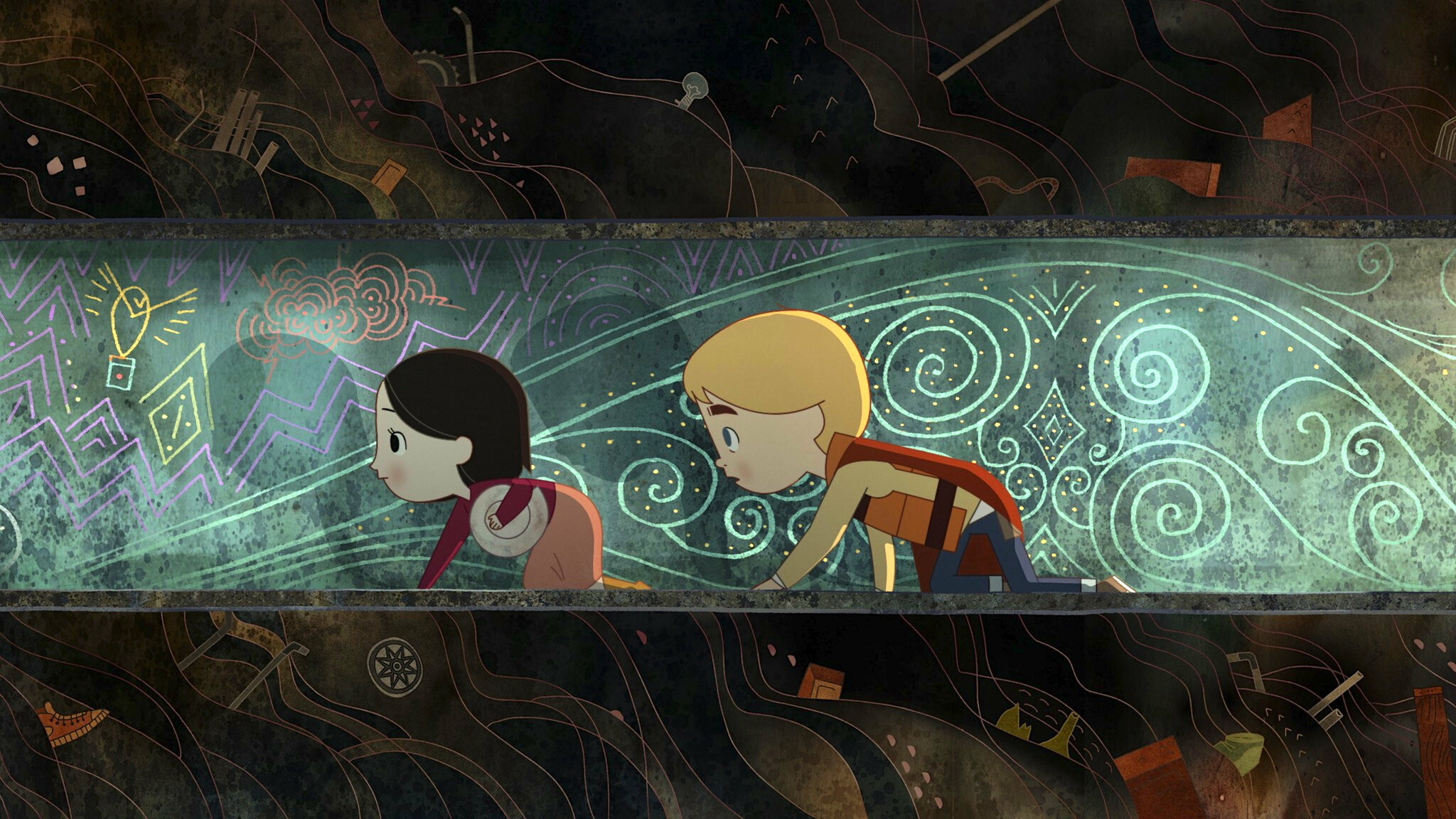 Song of the Sea: The story of a young boy named Ben, Animated fantasy film. 2050x1160 HD Wallpaper.