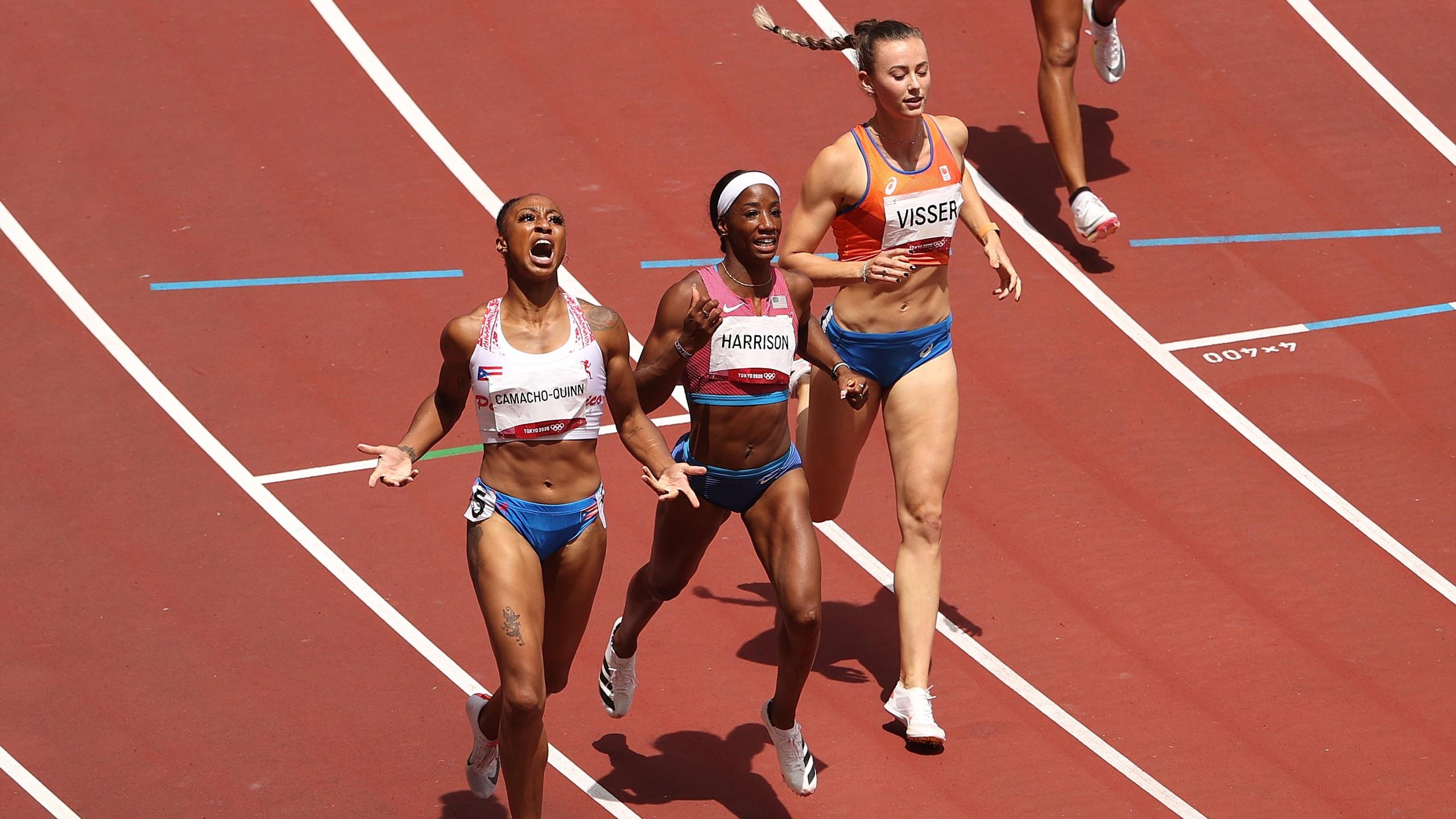 Kendra Harrison, Tokyo 2020, Gold in 100m hurdles, Eurosport, 2560x1440 HD Desktop