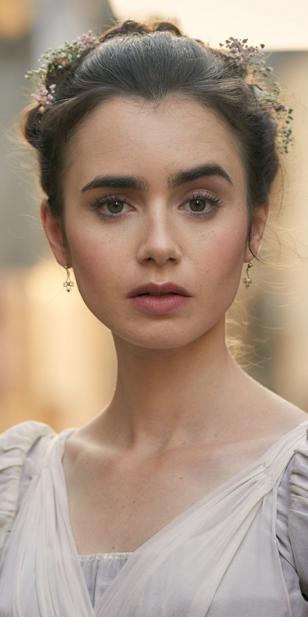 Lily Collins in Les Miserables, TV series wallpaper, Style and beauty, Mesmerizing image, 1080x2160 HD Phone
