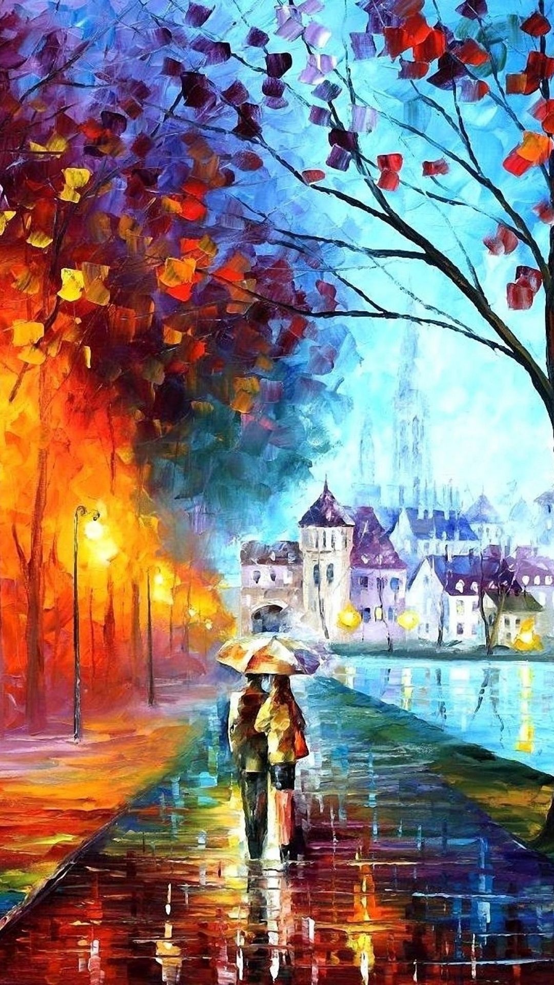 Fall art iPhone, Vibrant wallpapers, Autumn beauty, Artistic backgrounds, 1080x1920 Full HD Handy