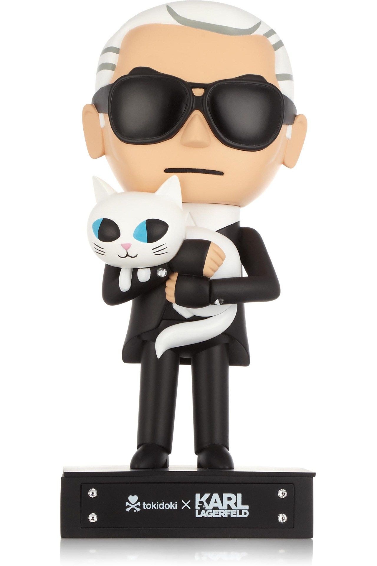 Choupette and Karl Lagerfeld statue, Karl Lagerfeld quotes, 1280x1920 HD Phone