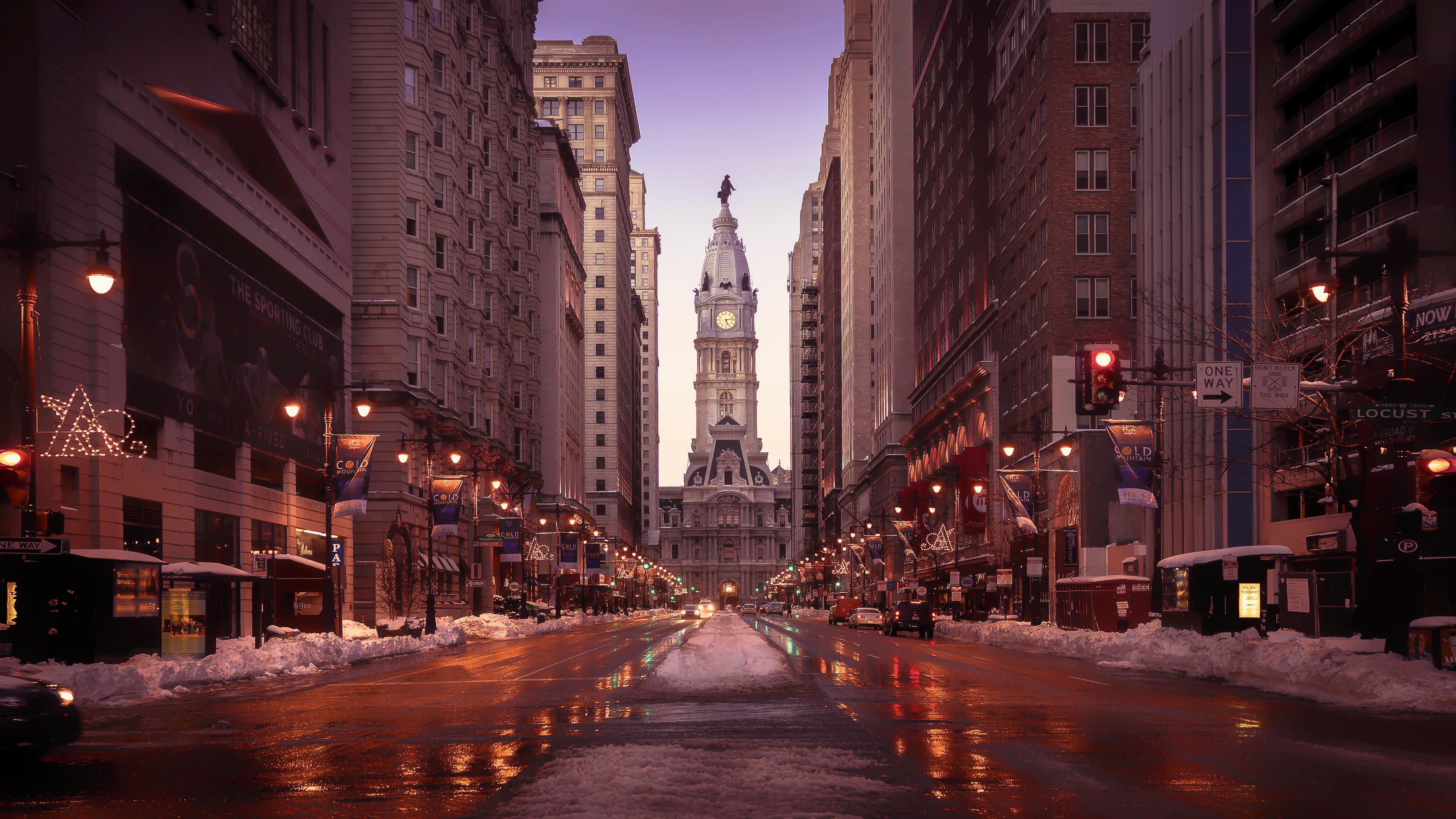 Philadelphia skyline, Vibrant cityscape, Historic architecture, Urban appeal, 3840x2160 4K Desktop