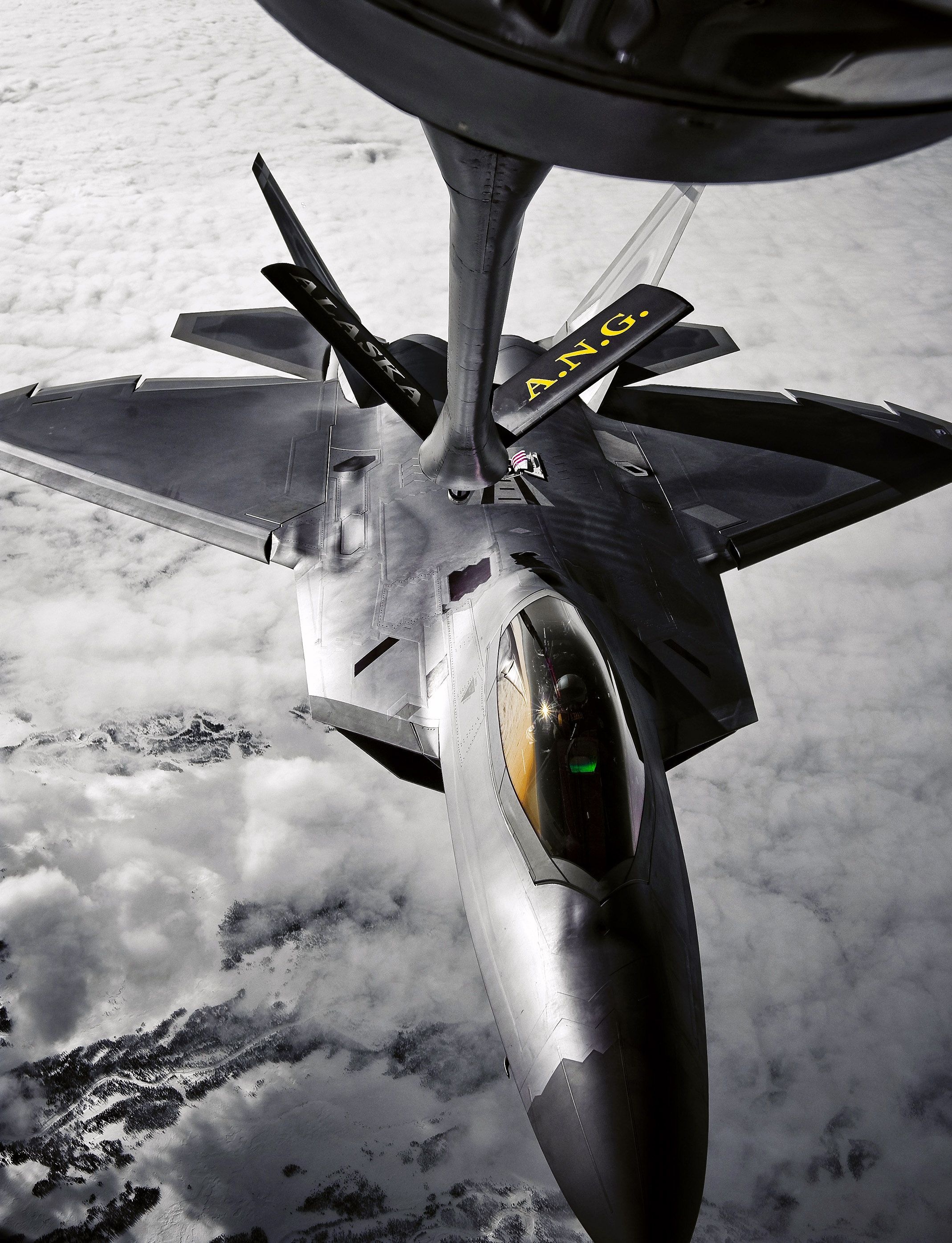 F-22 Raptor, Fighter jet wallpaper, High-flying action, John Anderson's collection, 2140x2790 HD Phone