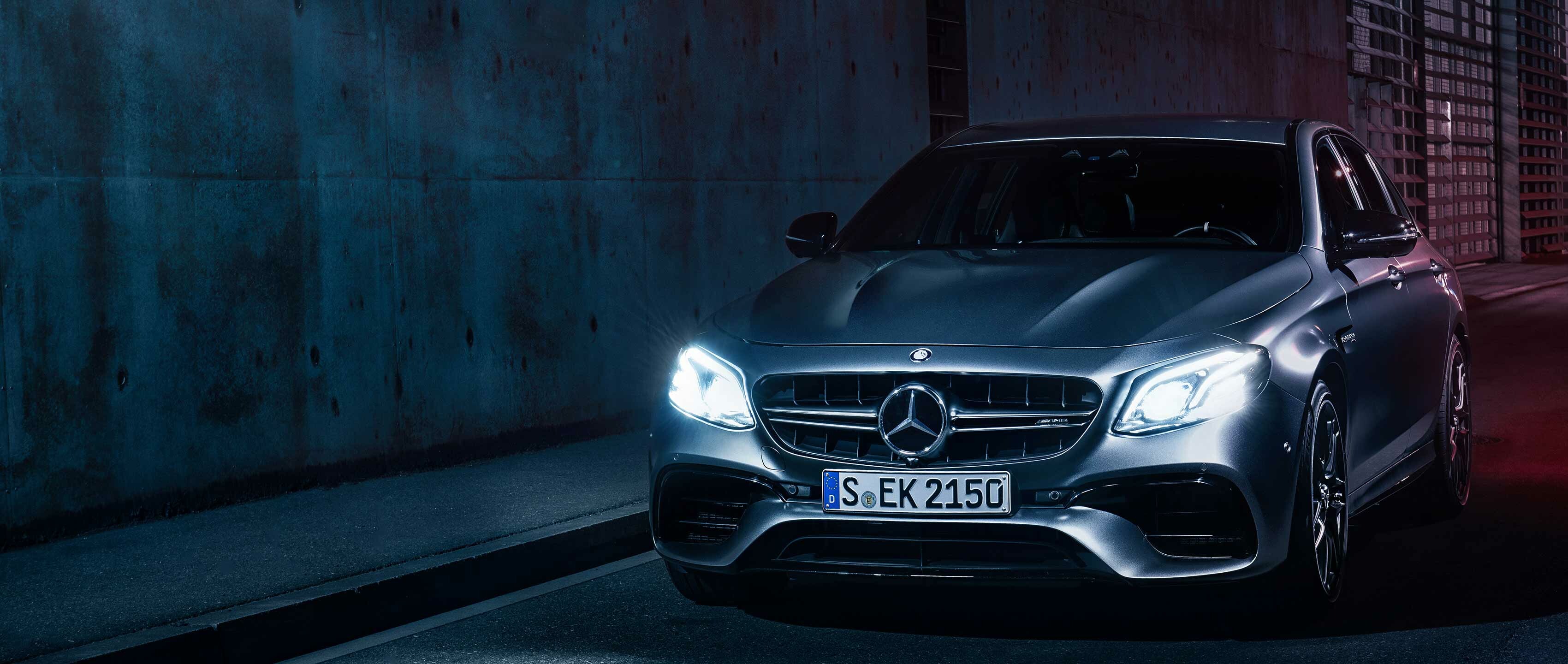 Mercedes-Benz: AMG E 63 S 4MATIC+, Mid-size executive luxury Sedan/Saloon. 3400x1440 Dual Screen Background.