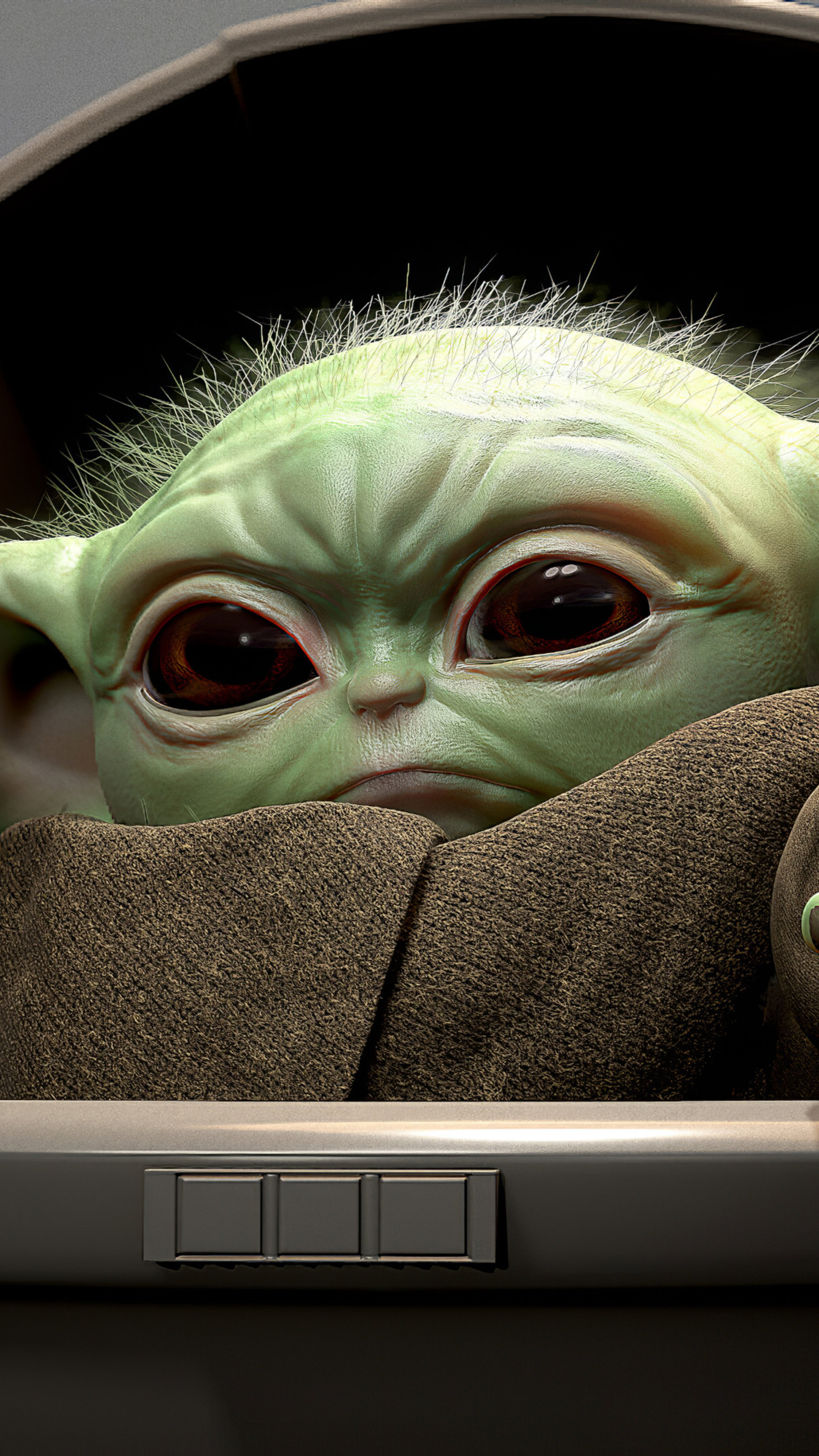 Baby Yoda in 4K, Artistic image, Sony Xperia device, HD 4K wallpapers, 2160x3840 4K Handy