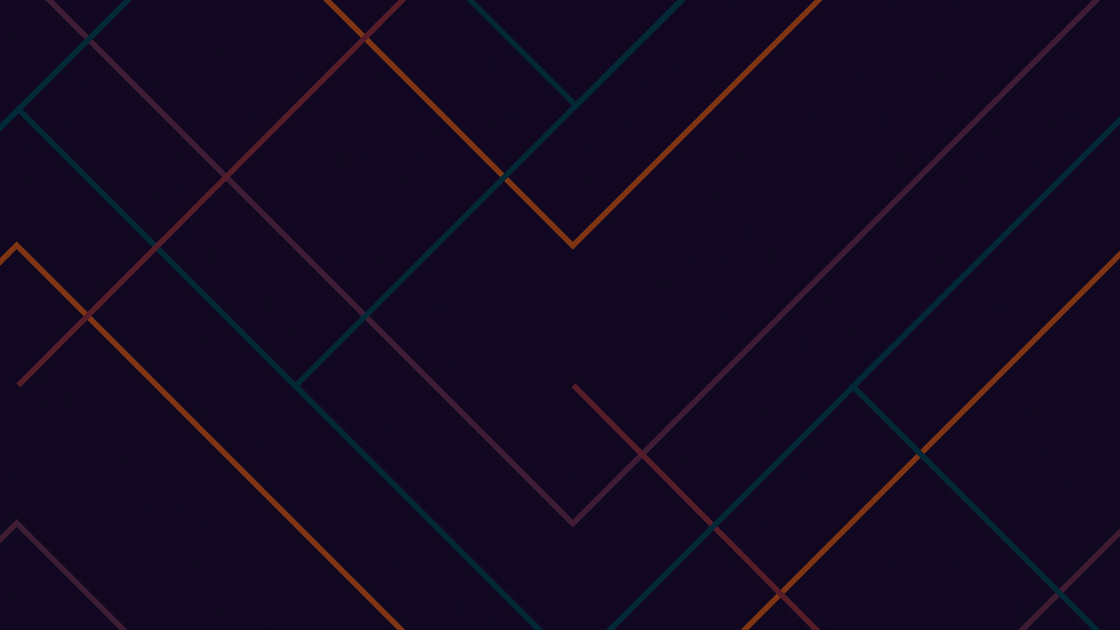 Geometry: Abstract dark line pattern, Right angles, Colorful lines. 3840x2160 4K Background.