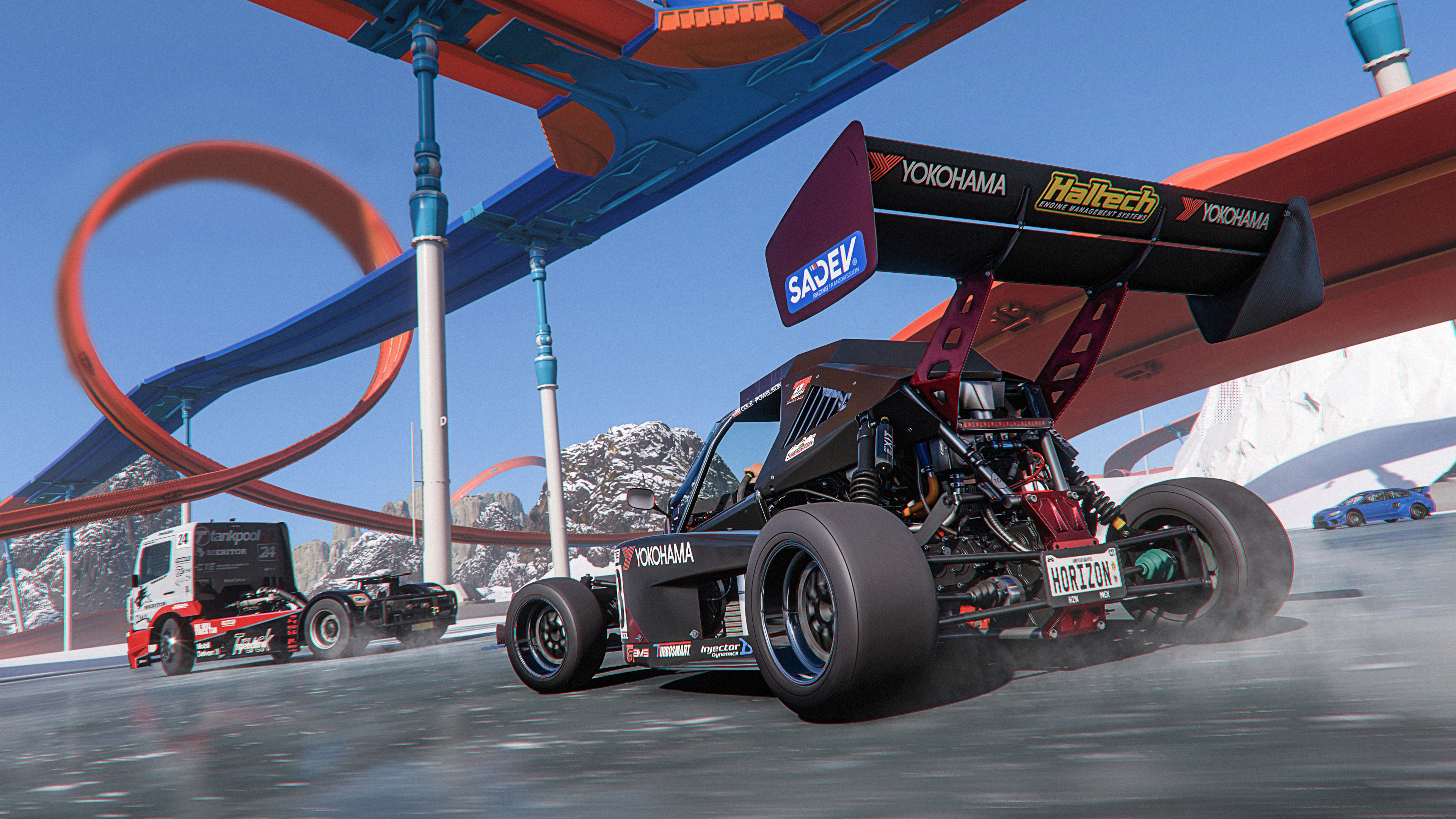 Hot Wheels cars, Forza Horizon 5, PlaygroundGames, Race track excitement, 3840x2160 4K Desktop