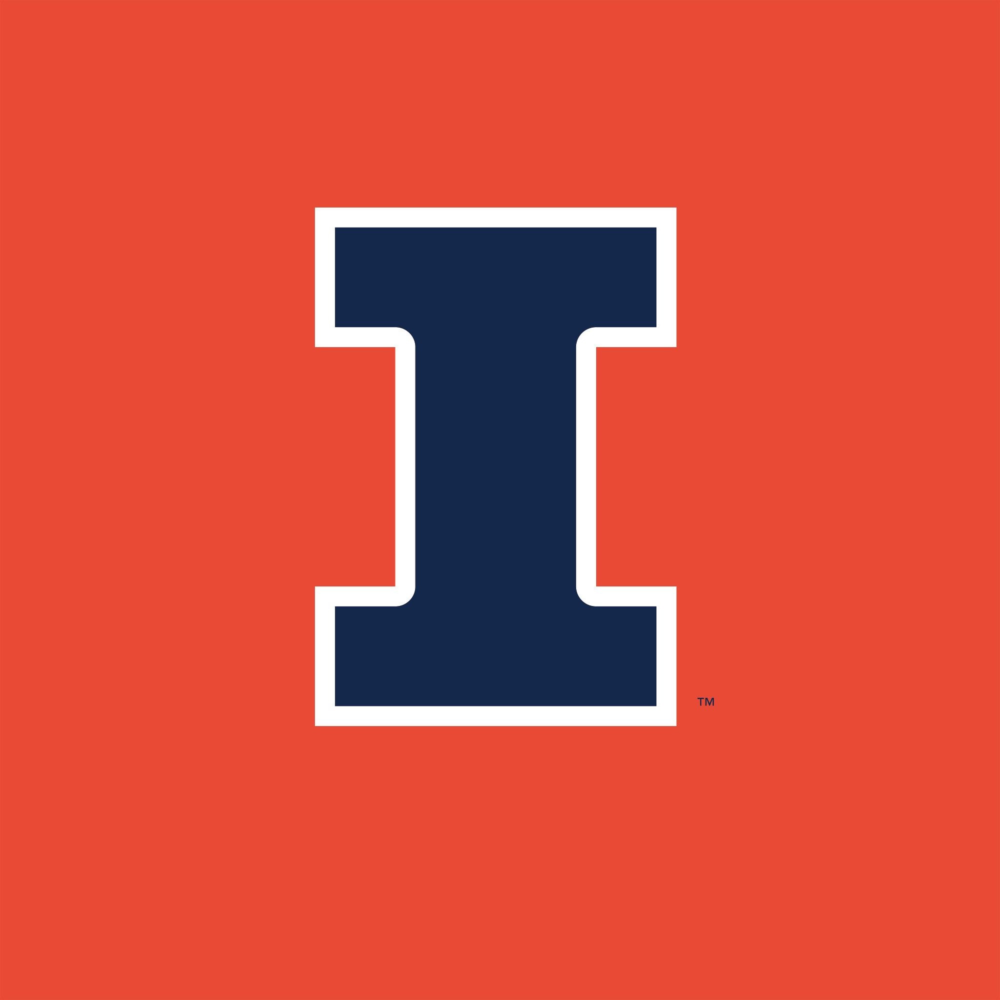 Logo, Illinois Fighting Illini Football Wallpaper, 2050x2050 HD Handy