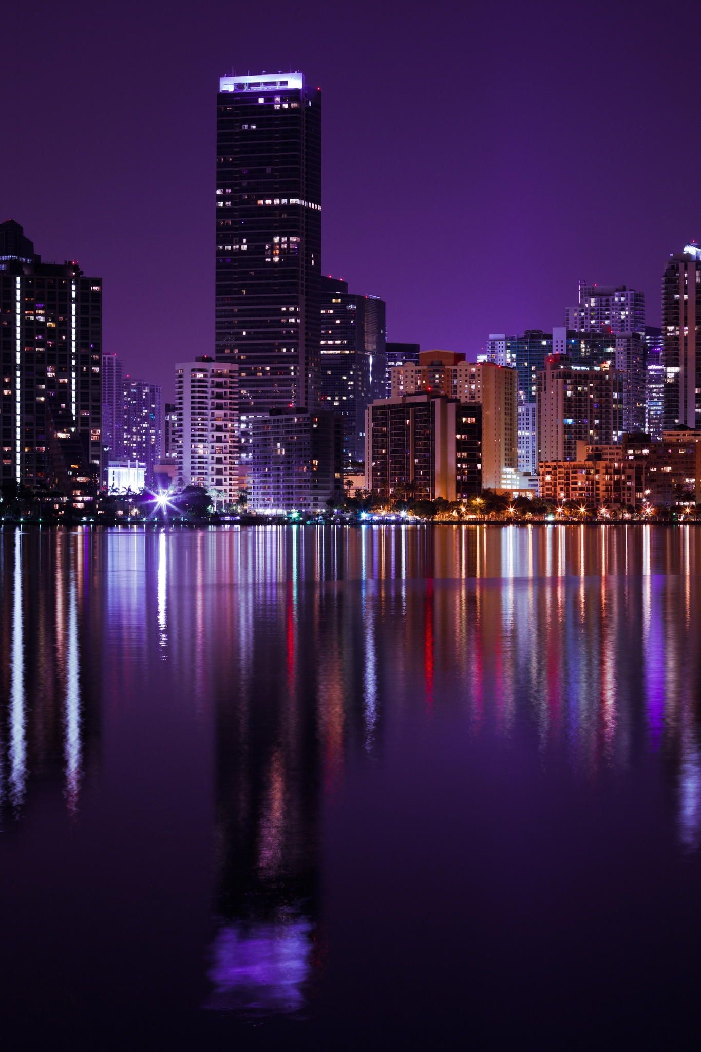 Miami Skyline, Roberto Adrian photography, Urban landscape, 1370x2050 HD Phone