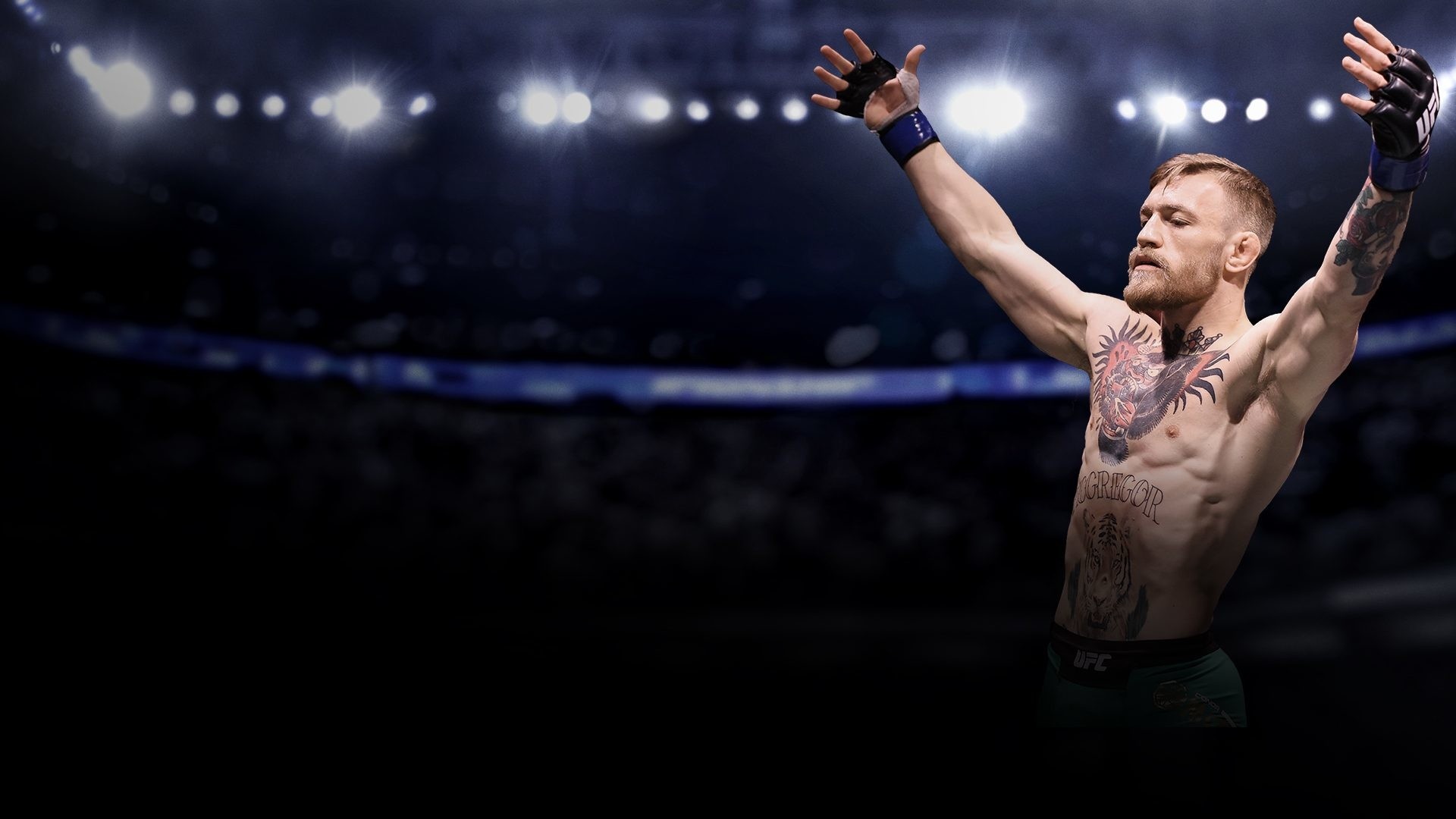 Mixed Martial Arts: Conor McGregor, The Notorious, Ultimate Fighting Championship lightweight double-champion. 1920x1080 Full HD Background.