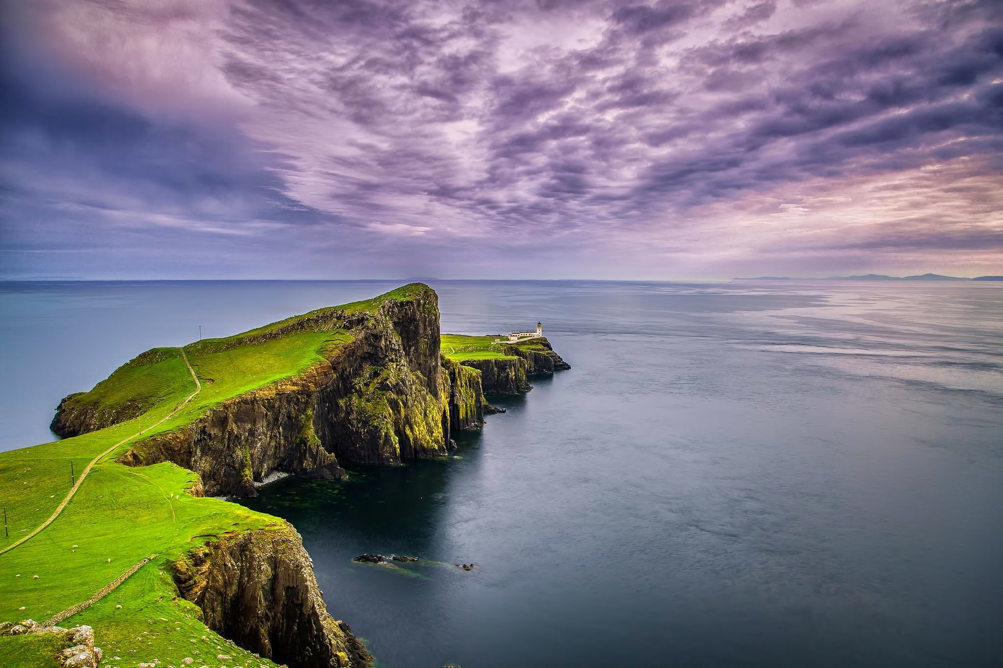Coastal scenery, Lighthouse beauty, Scottish landscape, Captivating views, 2050x1370 HD Desktop