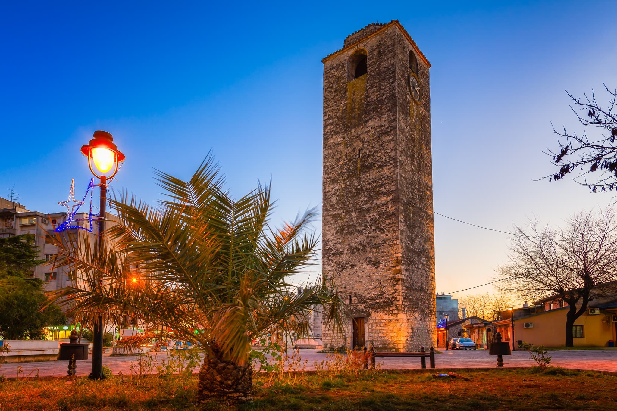 Podgorica, Montenegro, Sahat Kula Clock Tower, Nico Trinkhaus photography, 2050x1370 HD Desktop