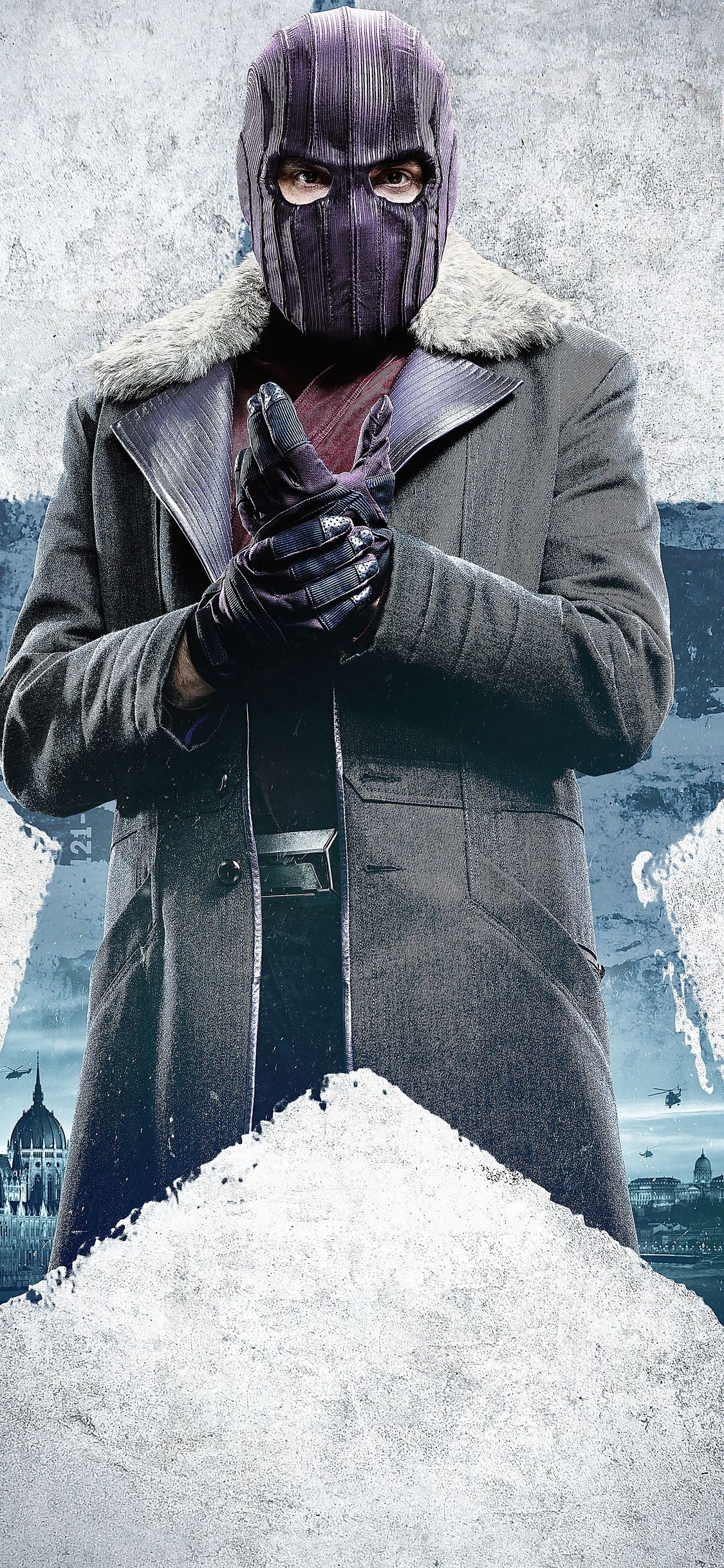 Daniel Bruhl, Baron Zemo, The Falcon and The Winter Soldier, Marvel, 1130x2440 HD Phone