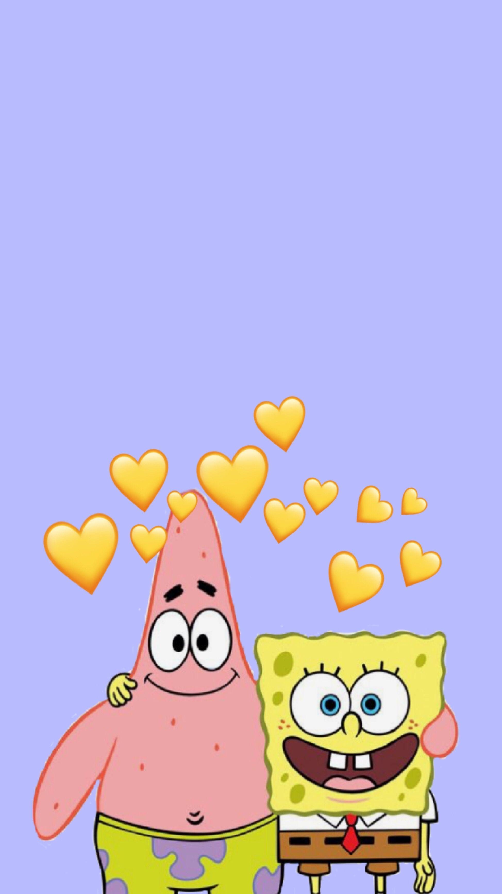SpongeBob and Patrick wallpapers, 4K HD, Animation, 1950x3470 HD Phone