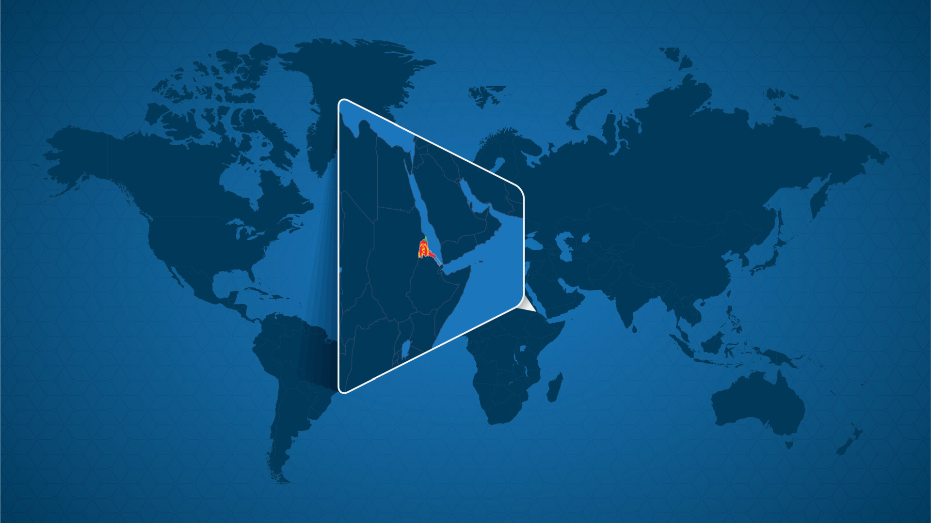 Eritrea, Detailed world map, Neighboring countries, Travels, 1920x1080 Full HD Desktop