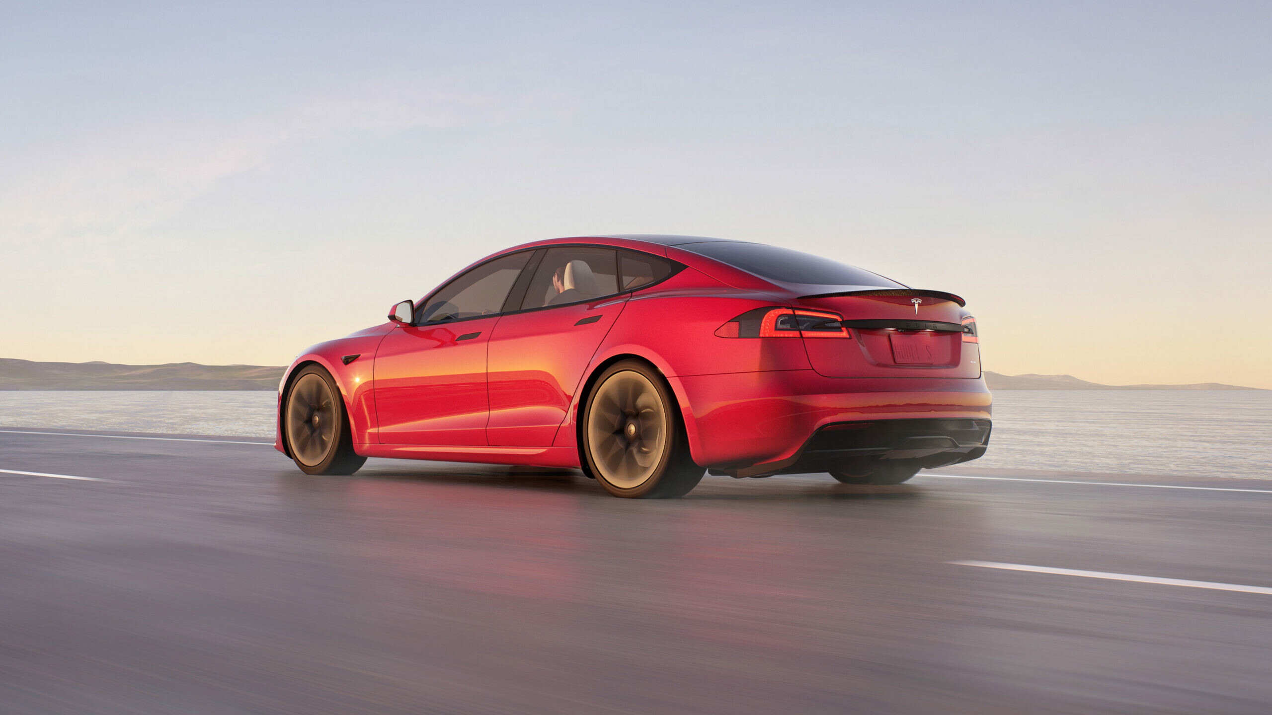 Tesla Model S: Plaid, The Palladium models, A revised interior, powertrain, and suspension. 2560x1440 HD Wallpaper.