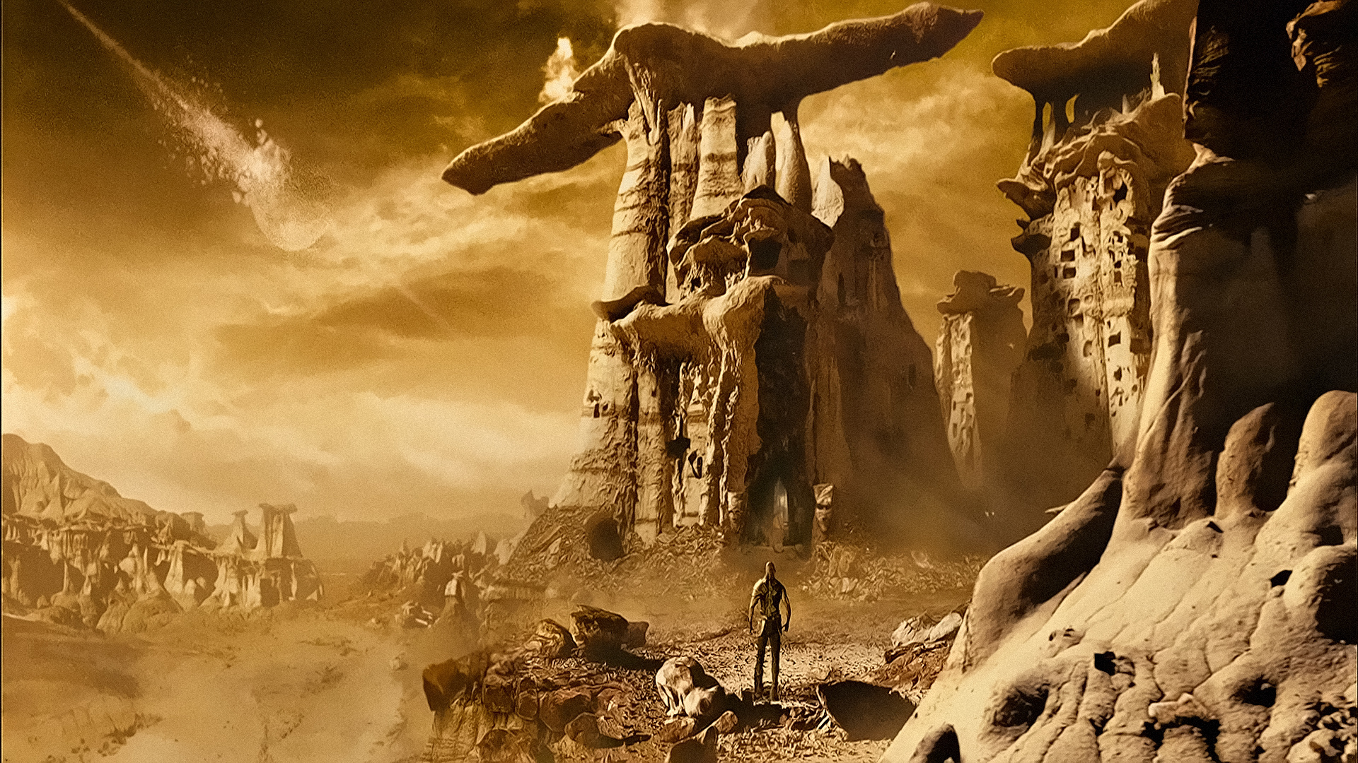 Chronicles of Riddick, Vin Diesel, fantasy wallpapers, HD backgrounds, 1920x1080 Full HD Desktop