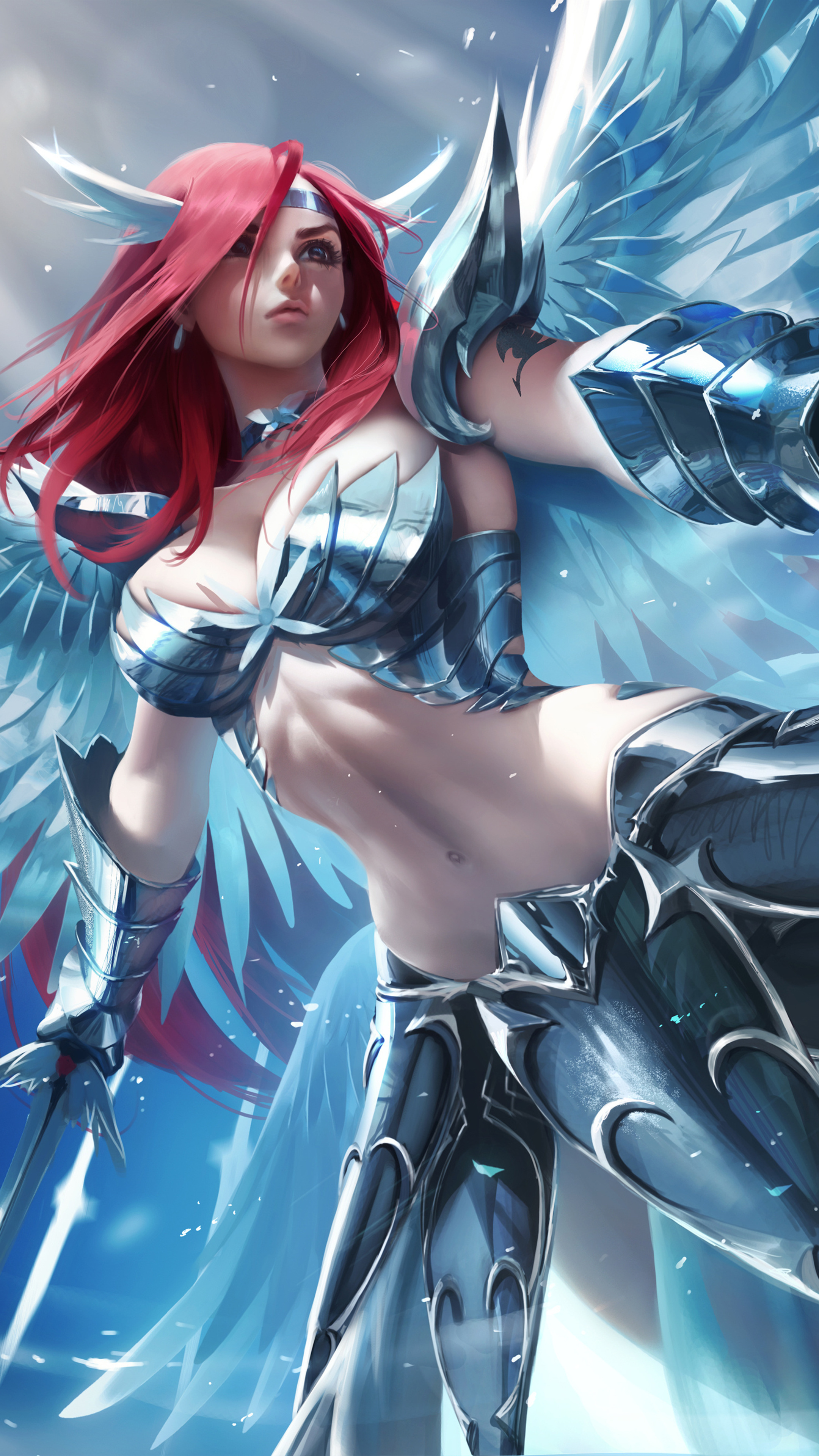 Erza Scarlet, Sony Xperia wallpapers, HD 4K, Fairy Tail, 2160x3840 4K Phone