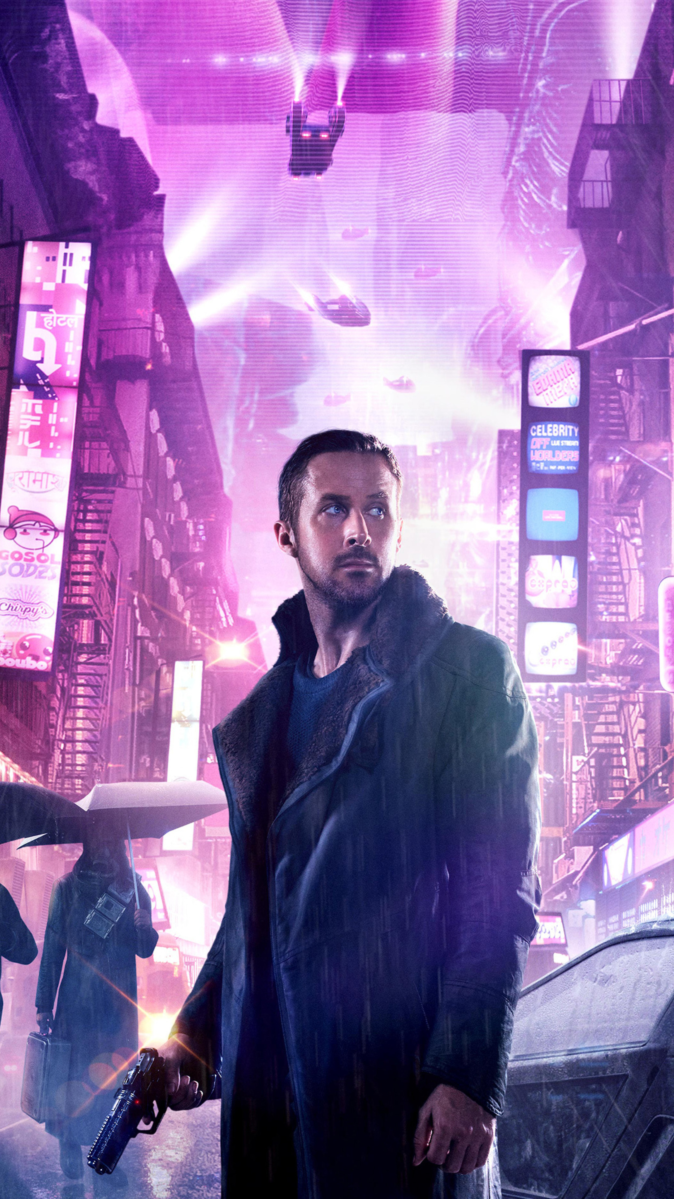 Blade Runner 2049 movie, 4K Sony Xperia, Futuristic technology, Captivating cinematography, 2160x3840 4K Phone