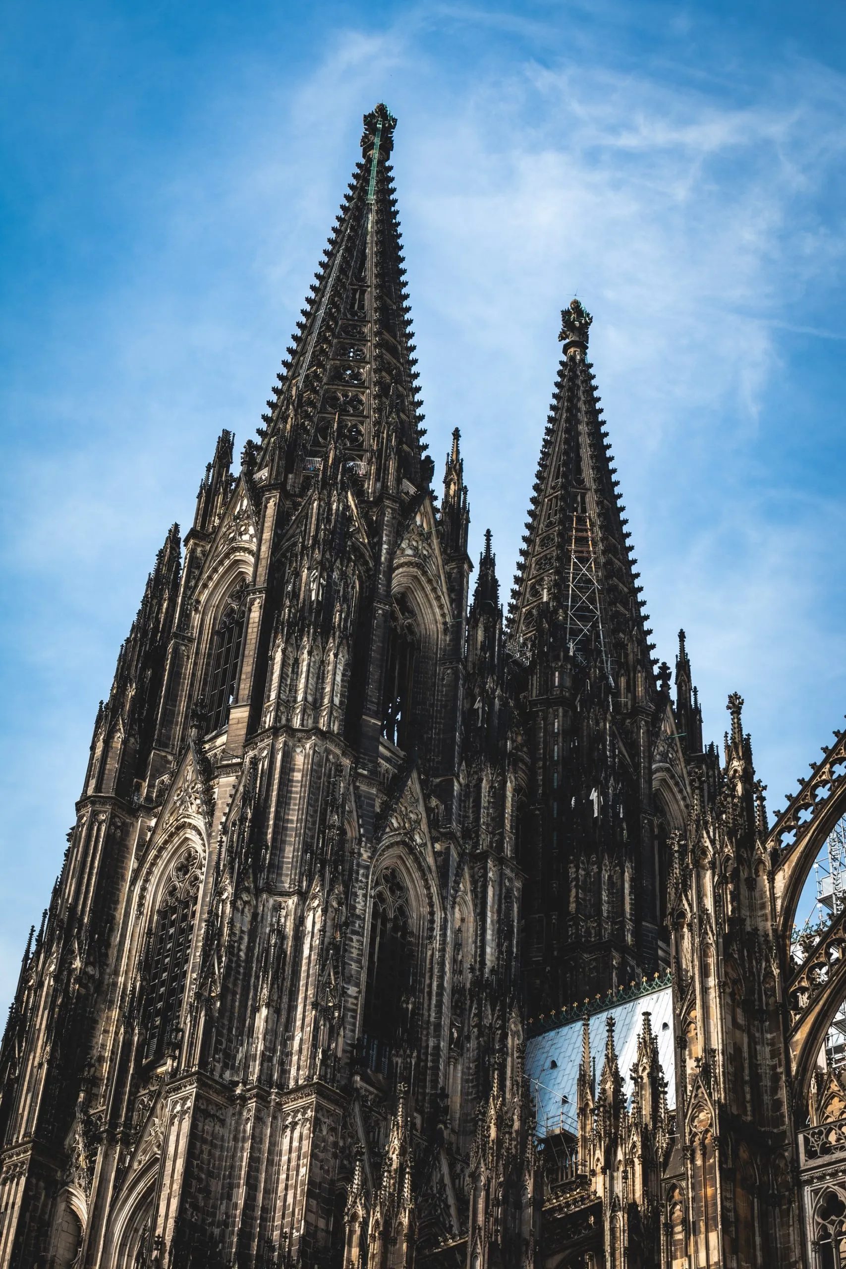 Cathedral: Germany's most visited landmark - a Catholic church of Gothic architecture in Cologne. 1710x2560 HD Wallpaper.