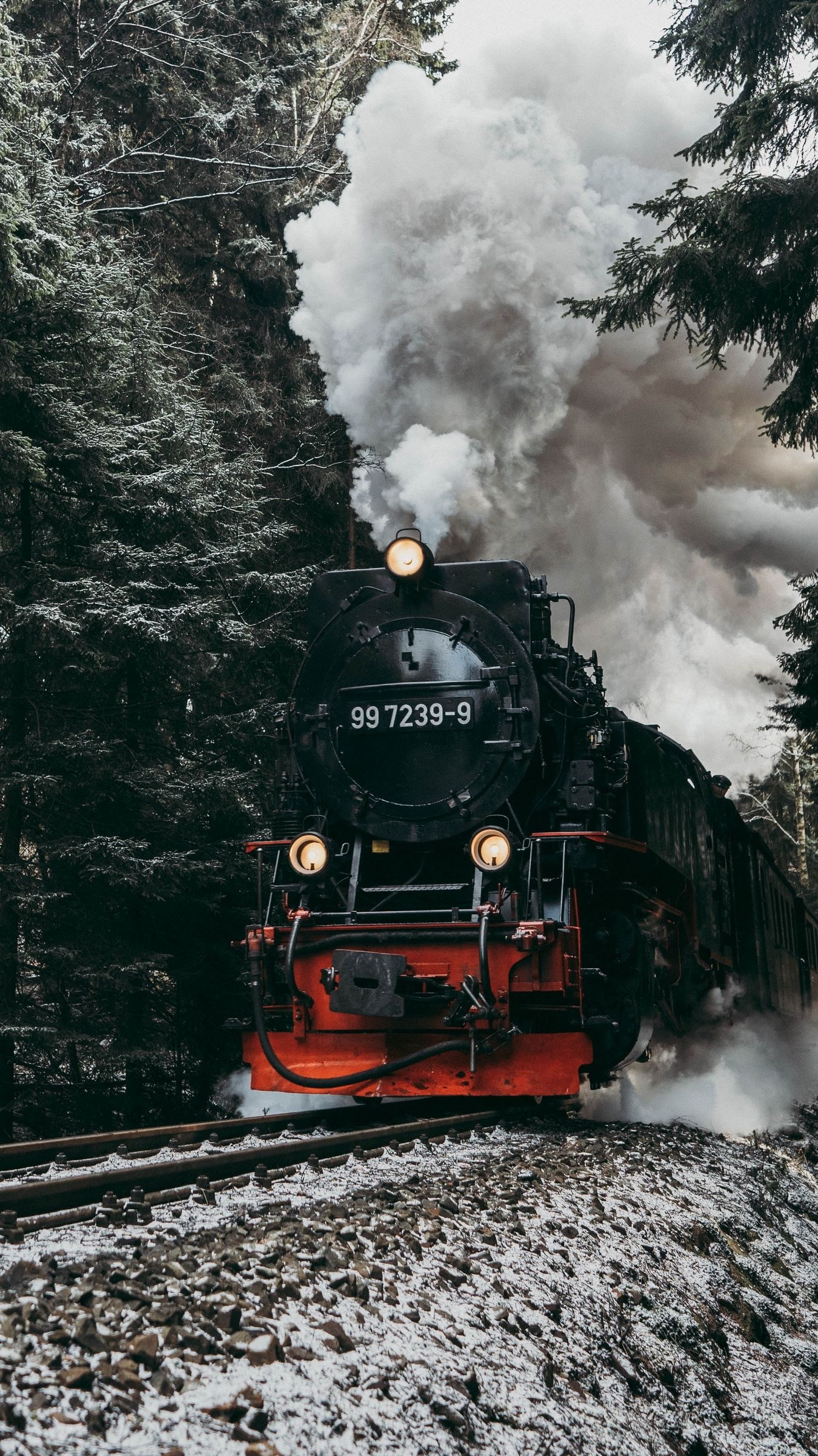 Steam engine, Travelling by train, Scenic landscapes, Historical transportation, 1350x2400 HD Phone