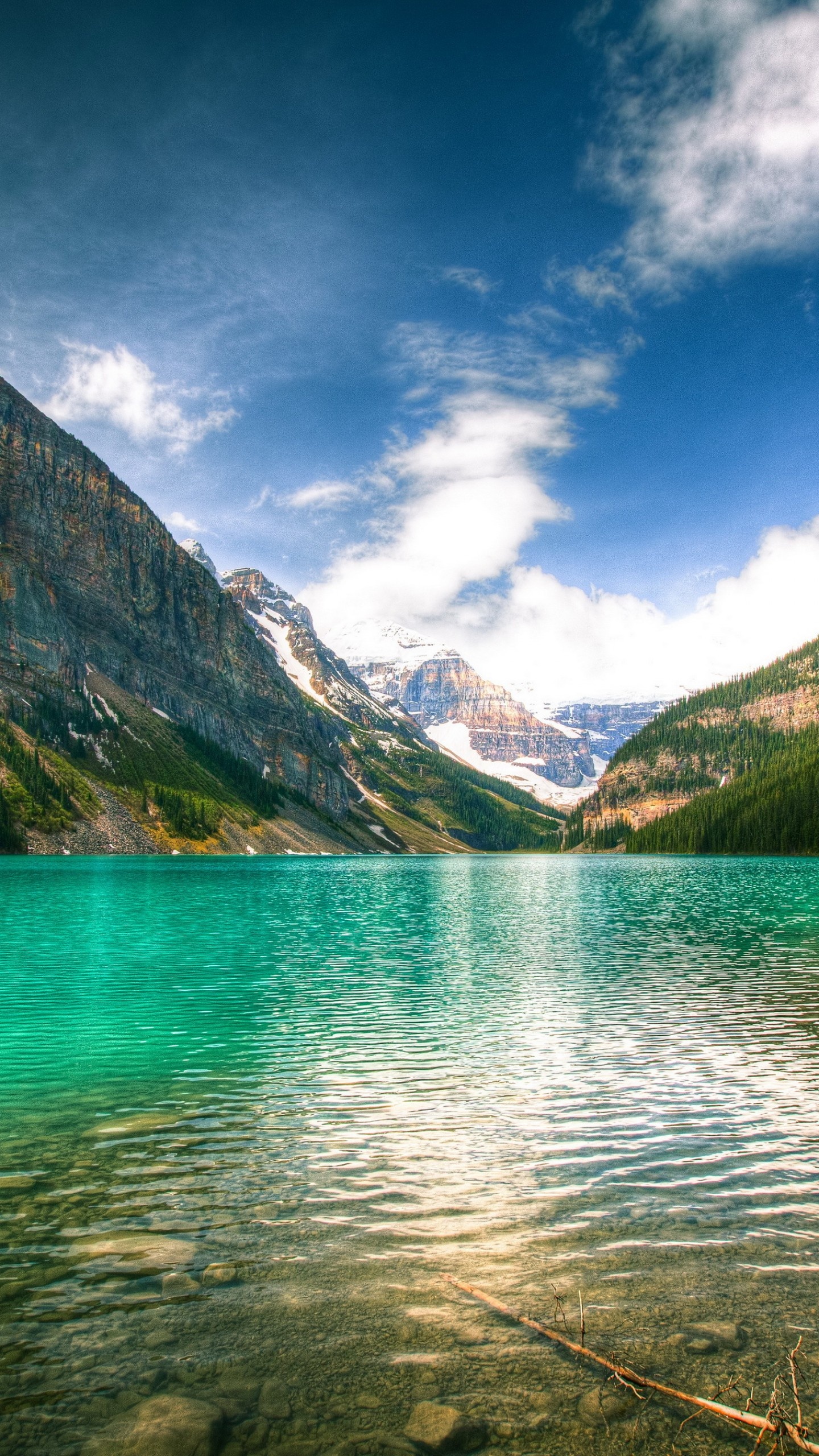 Lake Louise wallpapers, Stunning natural beauty, Tranquil scenery, Captivating landscapes, 1440x2560 HD Phone
