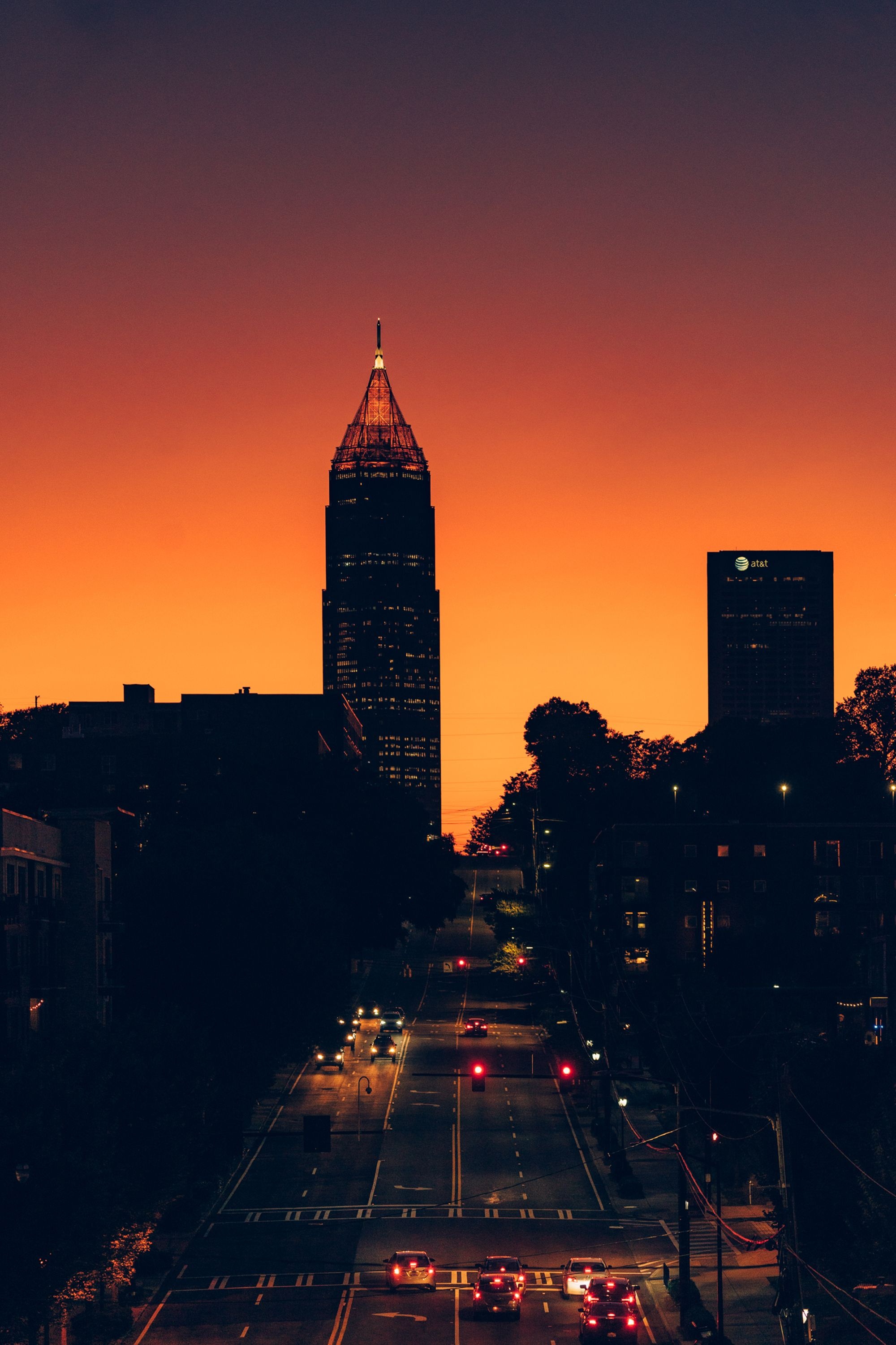 Atlanta skyline, iPhone wallpaper, Samantha Sellers, 2000x3000 HD Handy